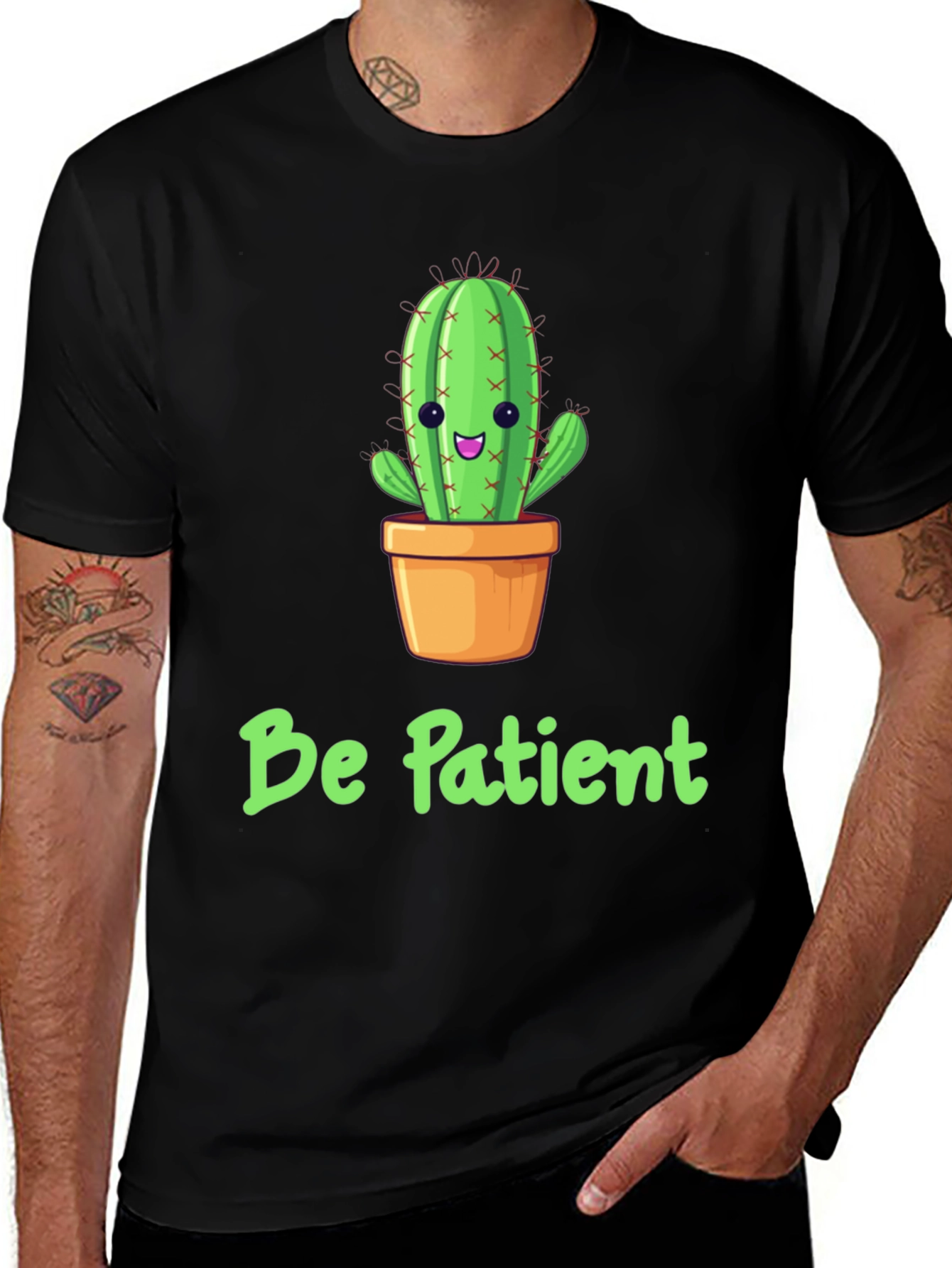 Variant 9 of Be Patient Cactus T-Shirt - Funny Plant Tee