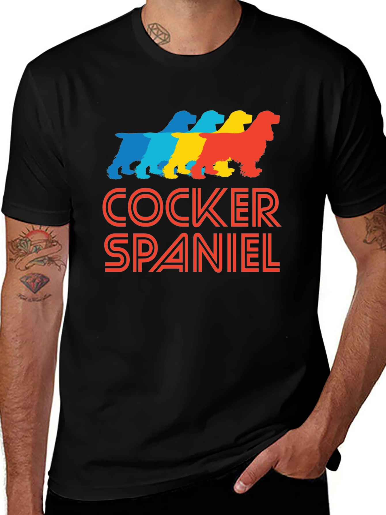 Variant 7 of Cocker Spaniel Retro T-Shirt