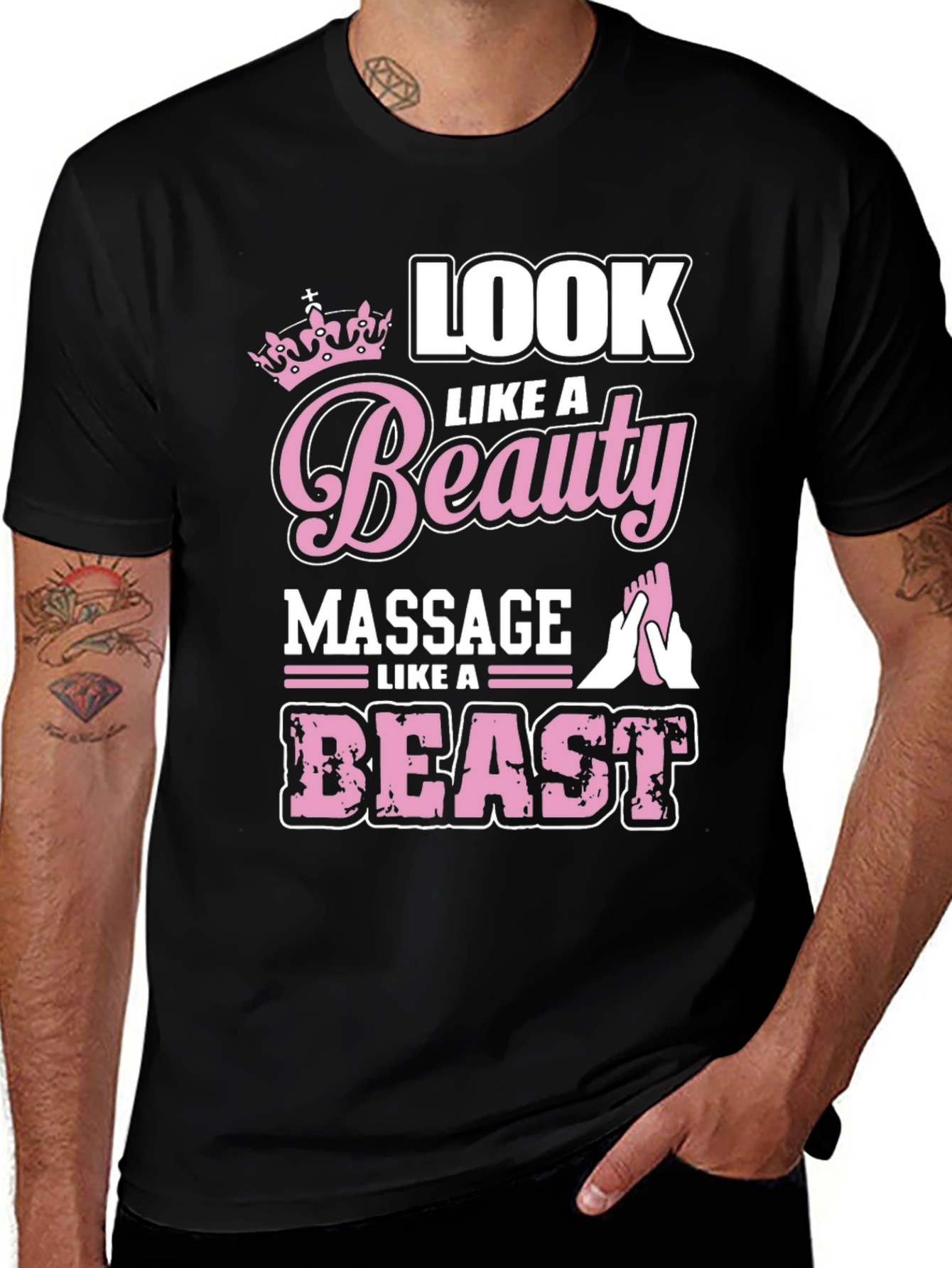 Variant 25 of Beauty and the Beast Massage T-Shirt