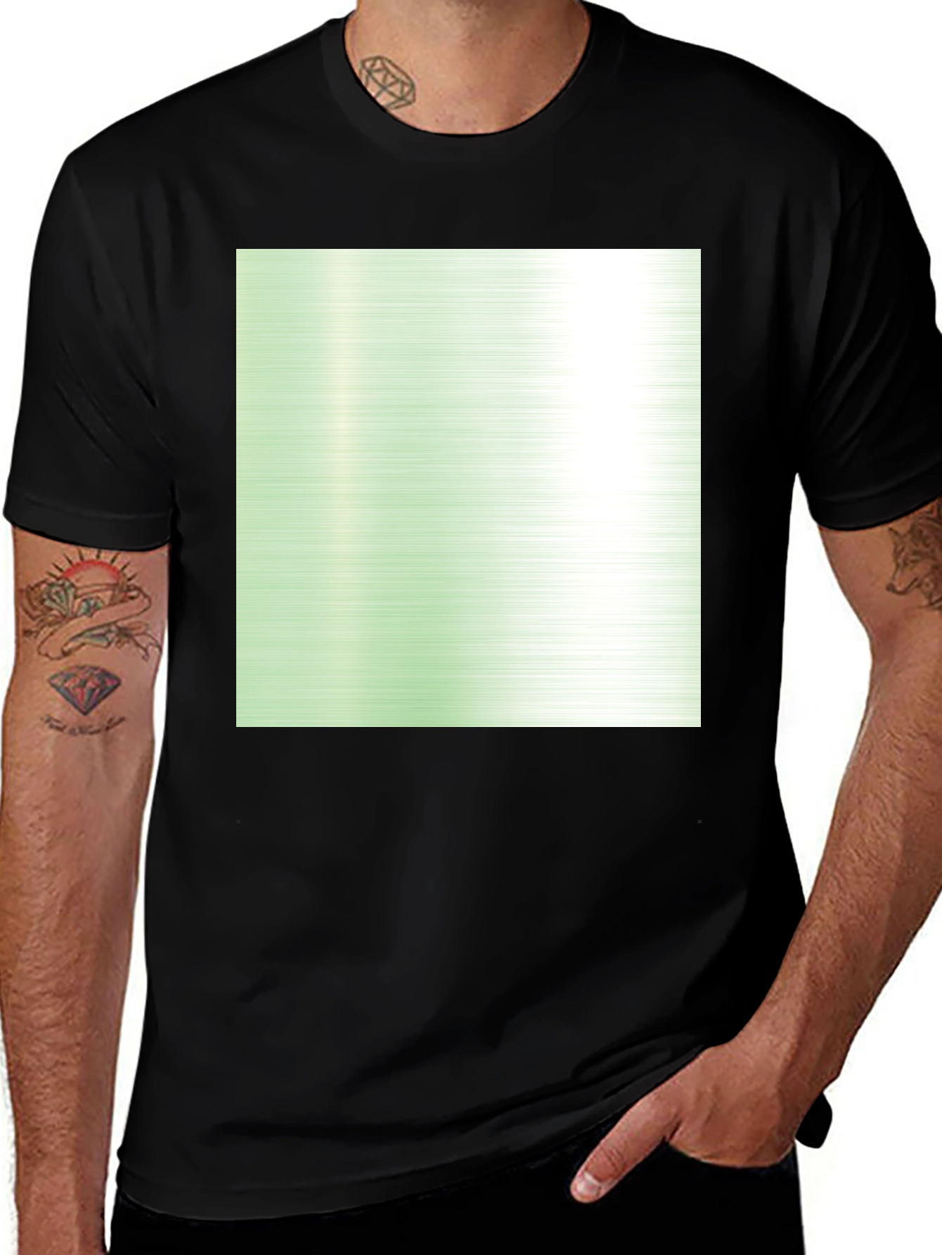 Variant 20 of Trendy Black T-Shirt with Gradient Design