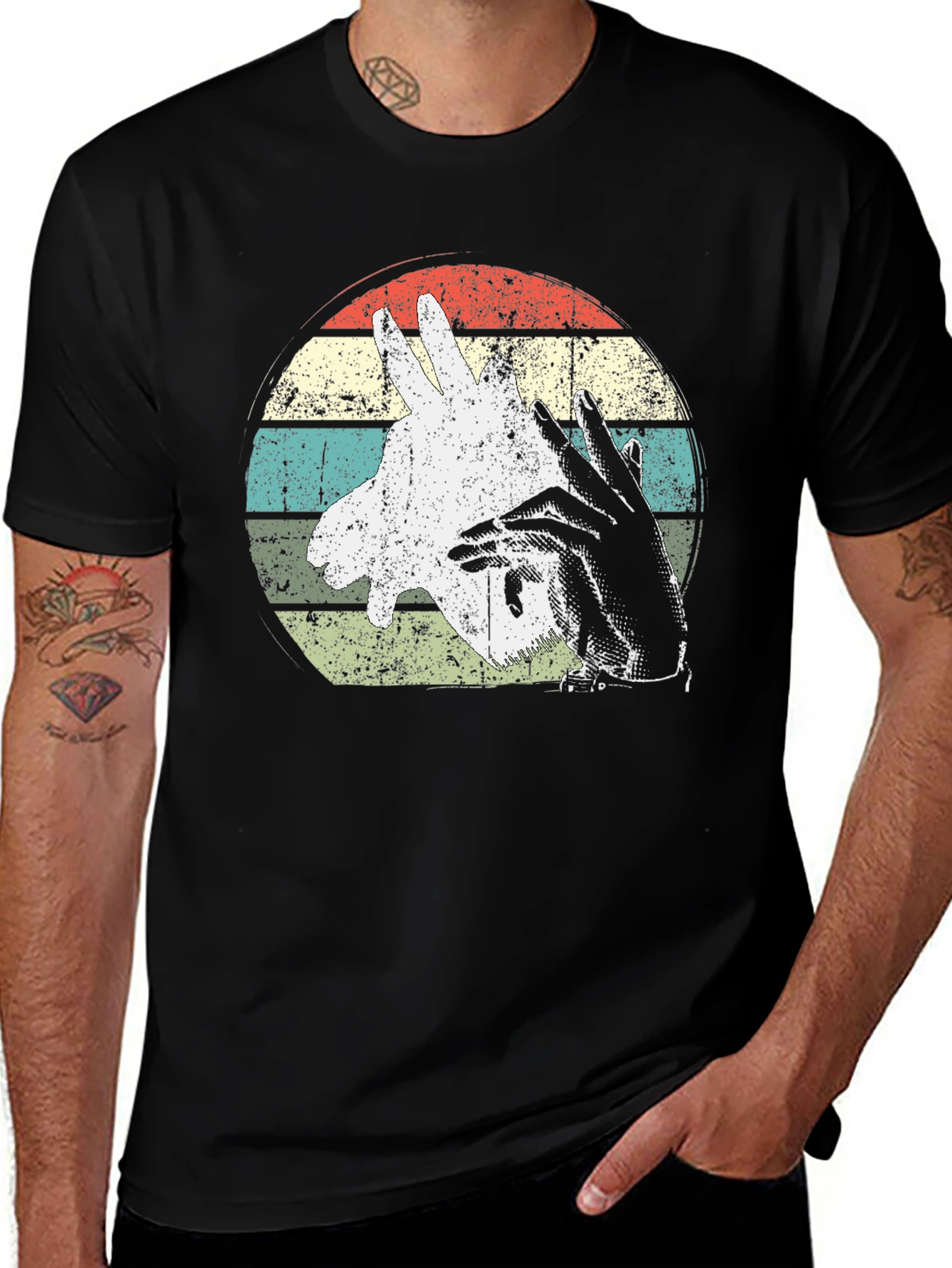 Variant 5 of Retro Shadow Puppet T-Shirt