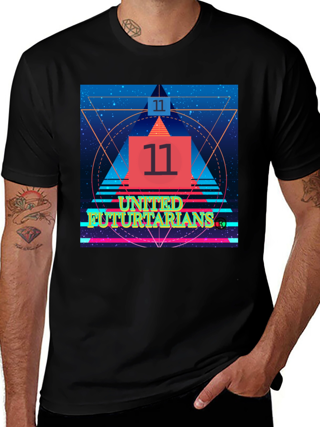 Variant 10 of United Fututarians Black Graphic Tee