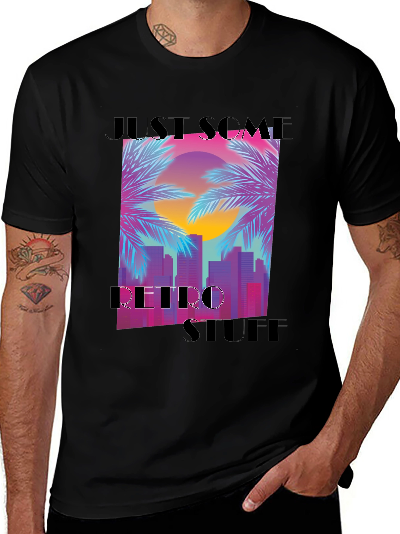 Variant 18 of Retro Sunset Graphic T-Shirt - Casual Comfort