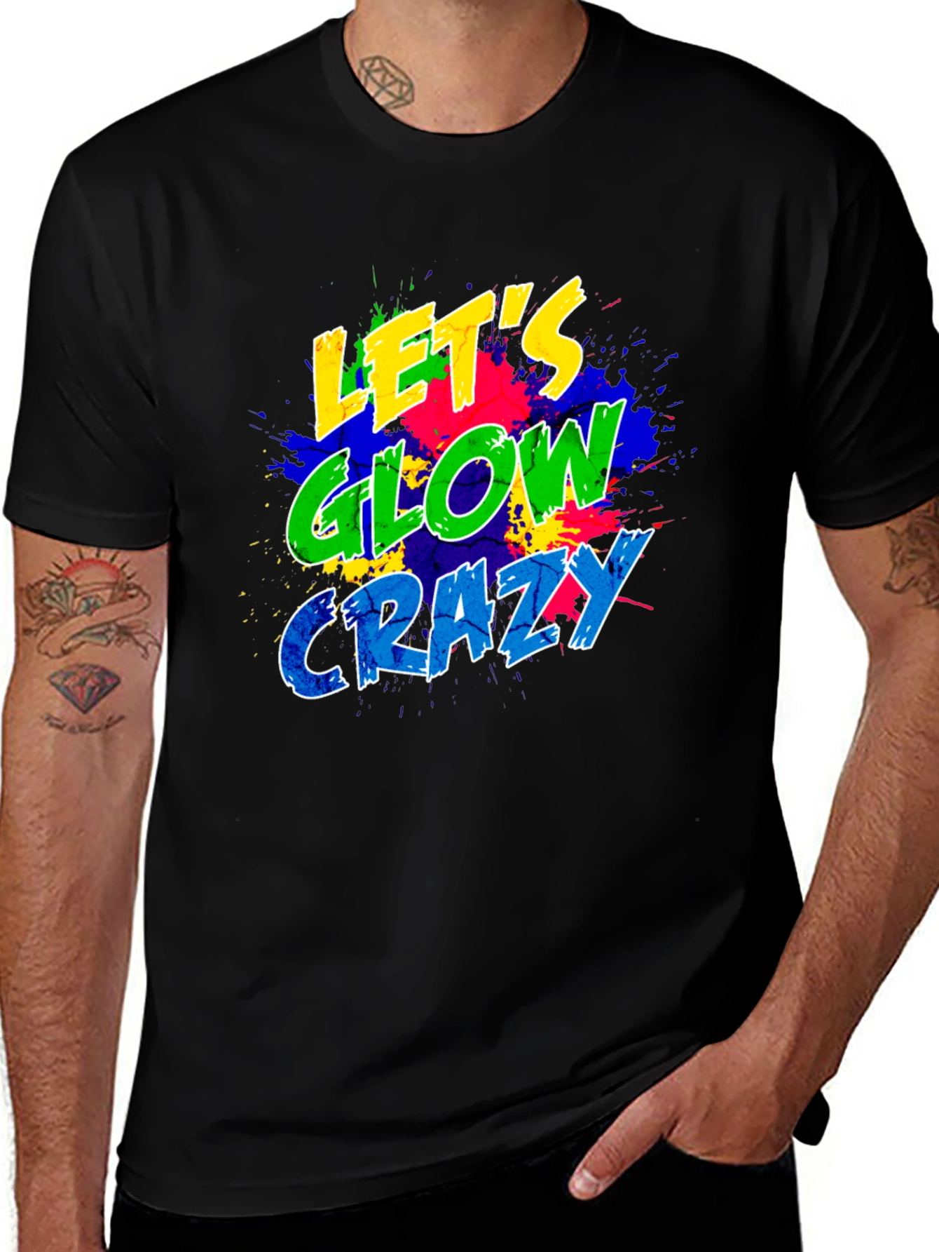 Variant 24 of Let's Glow Crazy Graphic T-Shirt