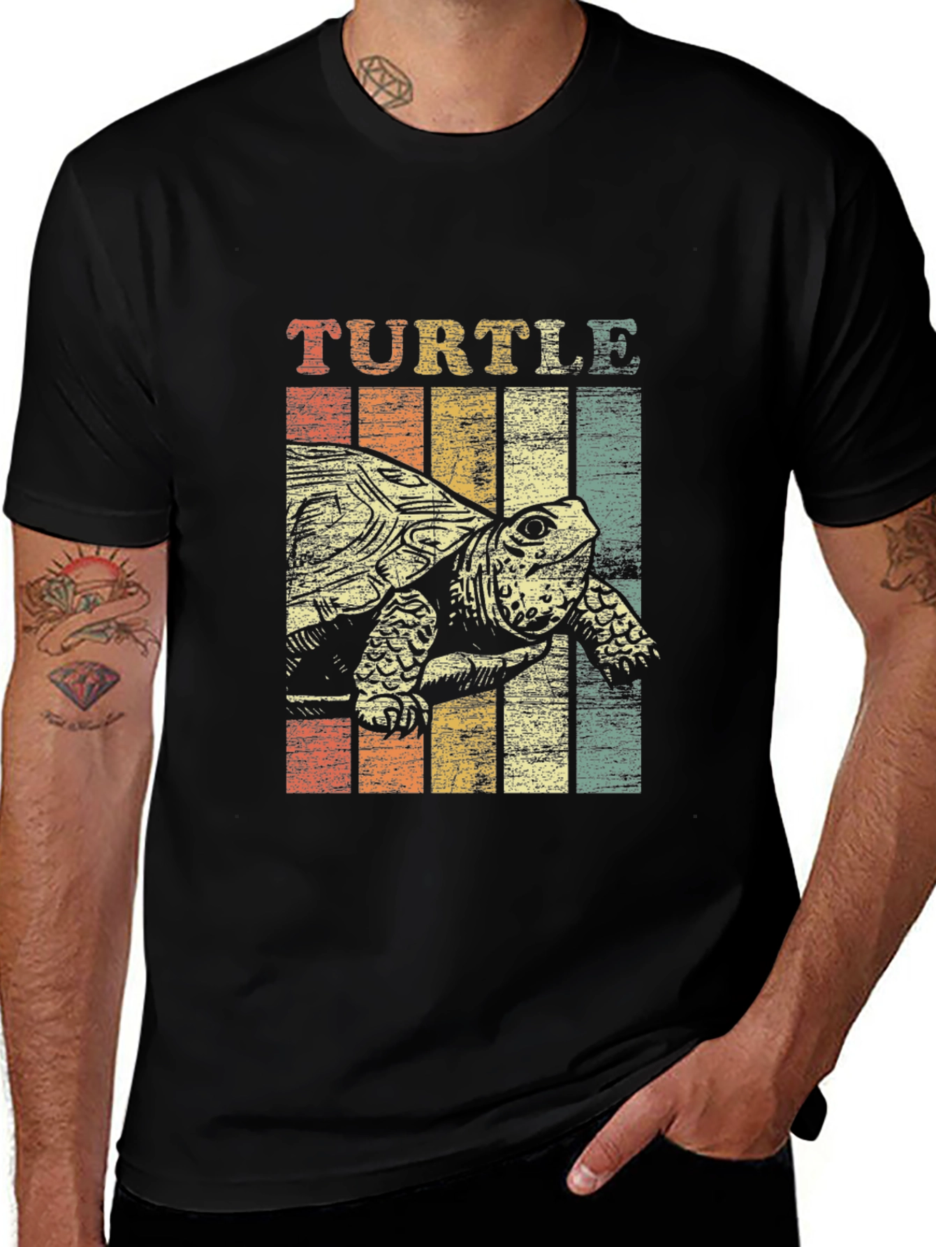 Variant 27 of Vintage Turtle Graphic T-Shirt - Retro Style