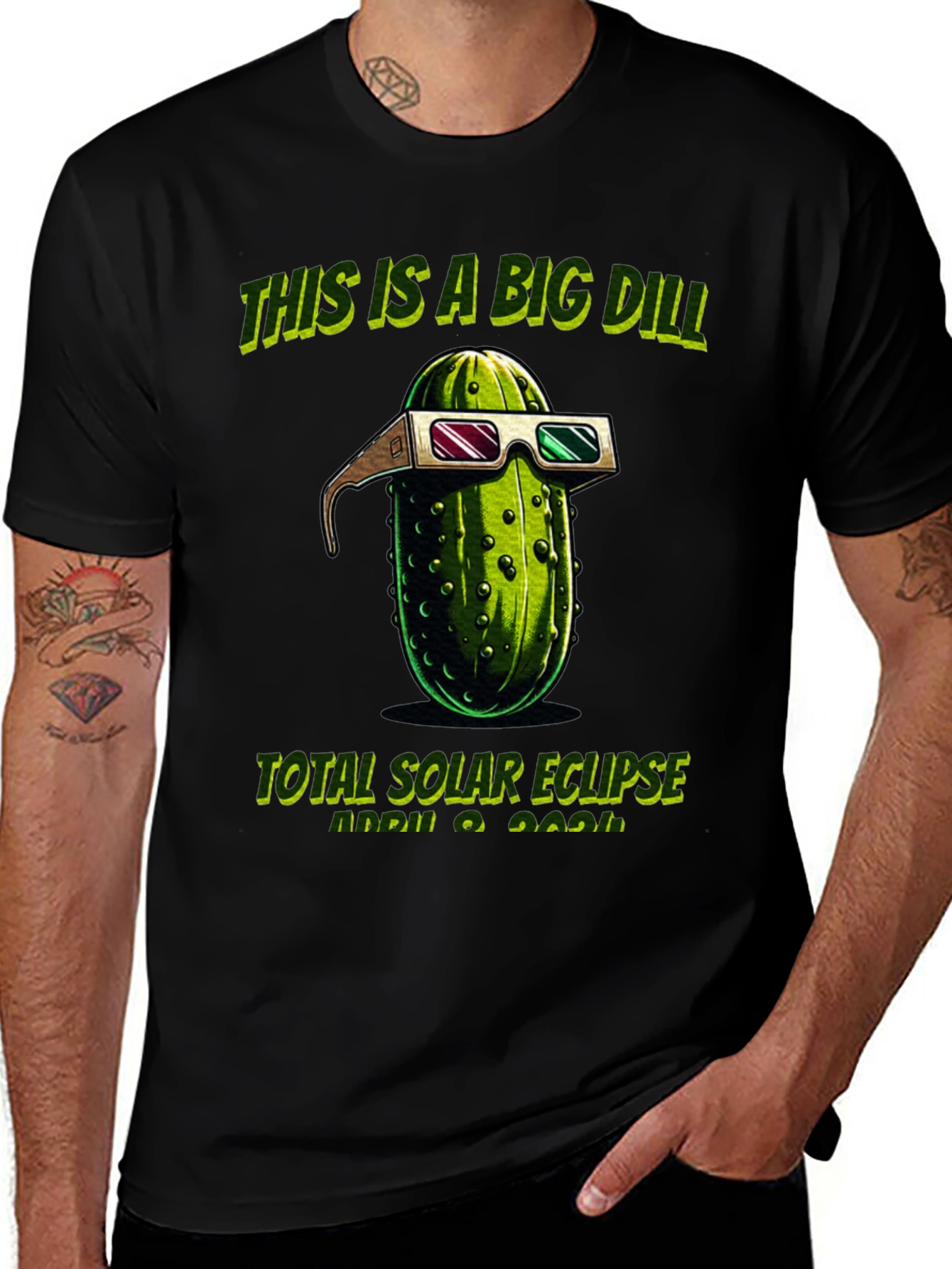 Variant 10 of Big Dill Total Solar Eclipse T-Shirt