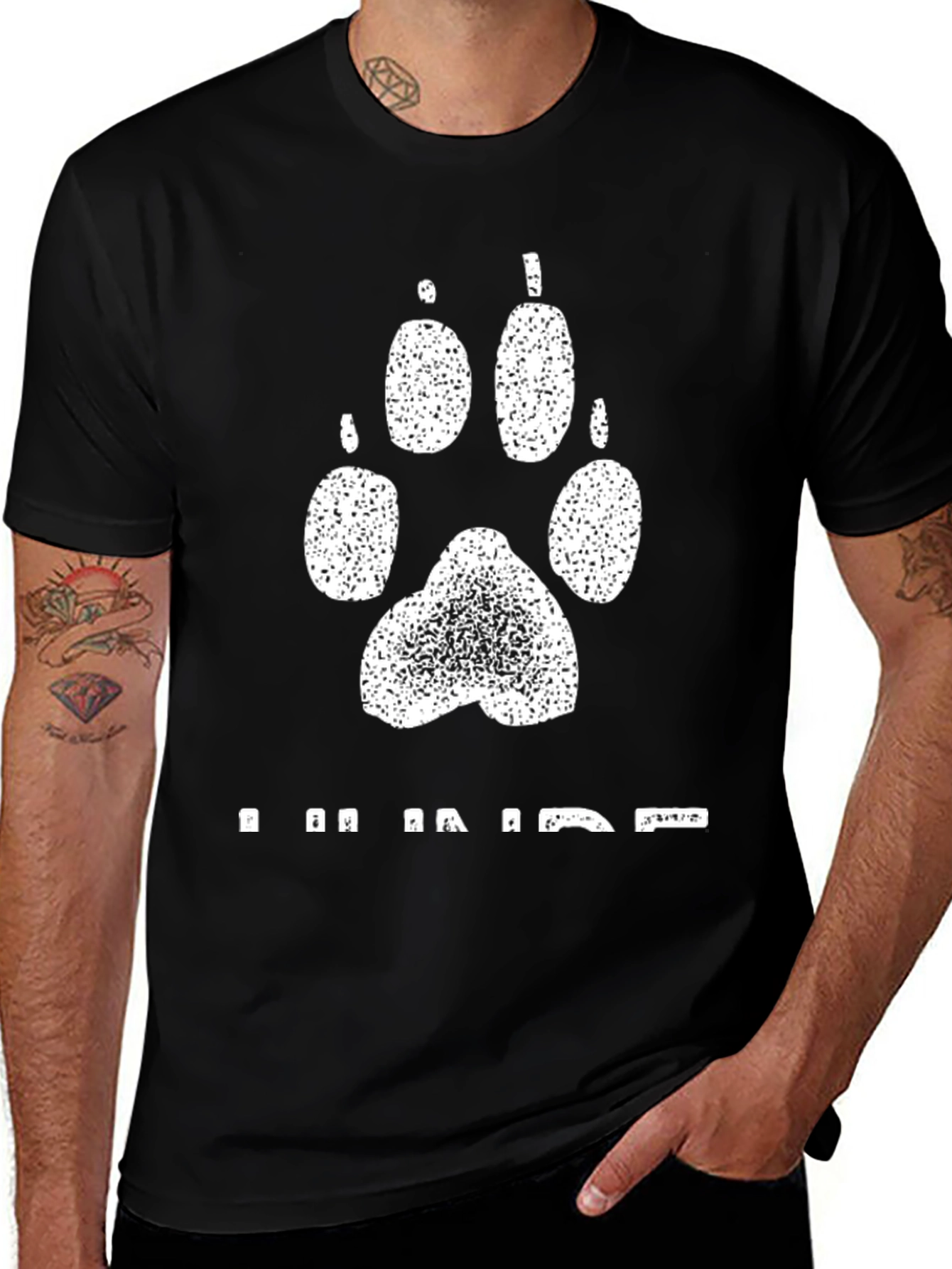 Paw Print Graphic T-Shirt - I Am Paw-some!