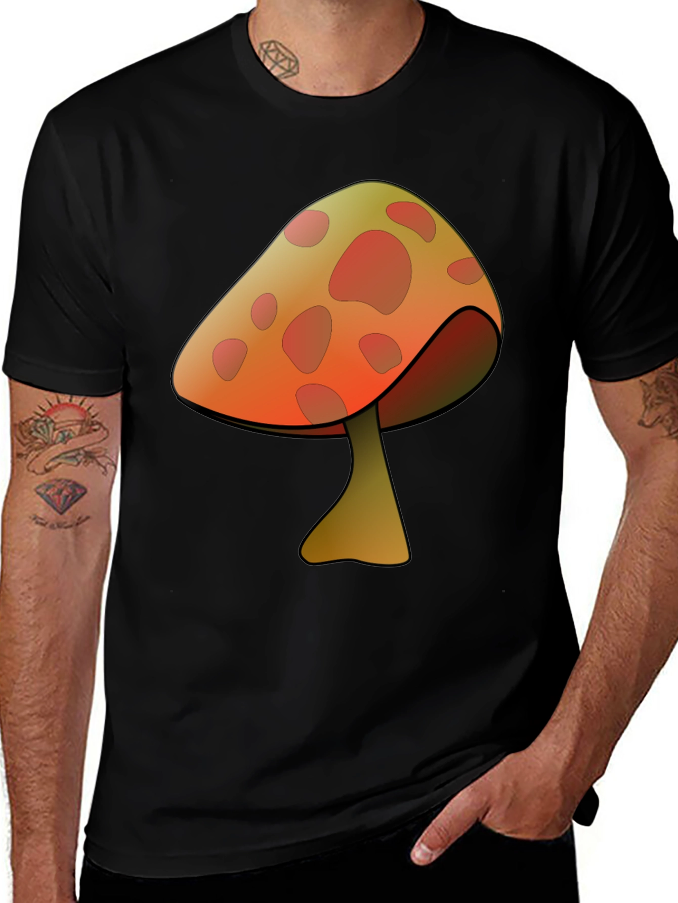 Variant 23 of Mushroom Graphic Print T-Shirt