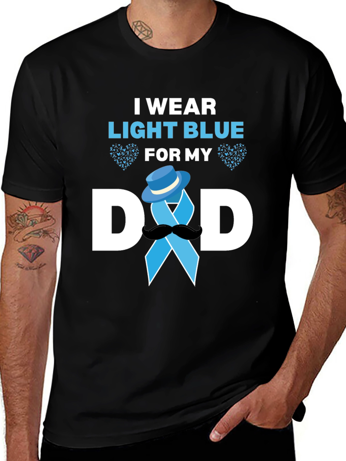 Variant 15 of Light Blue Dad Support T-Shirt