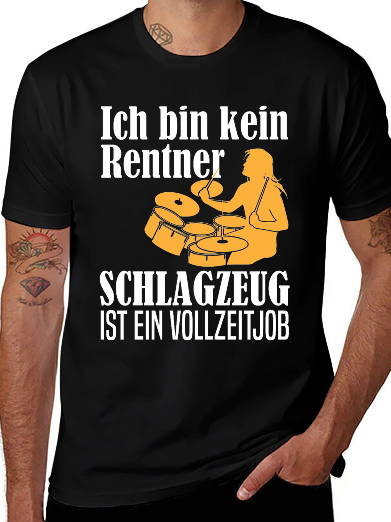 Variant 28 of Drummer Retirement T-Shirt - Funny German "Not Retired" Tee