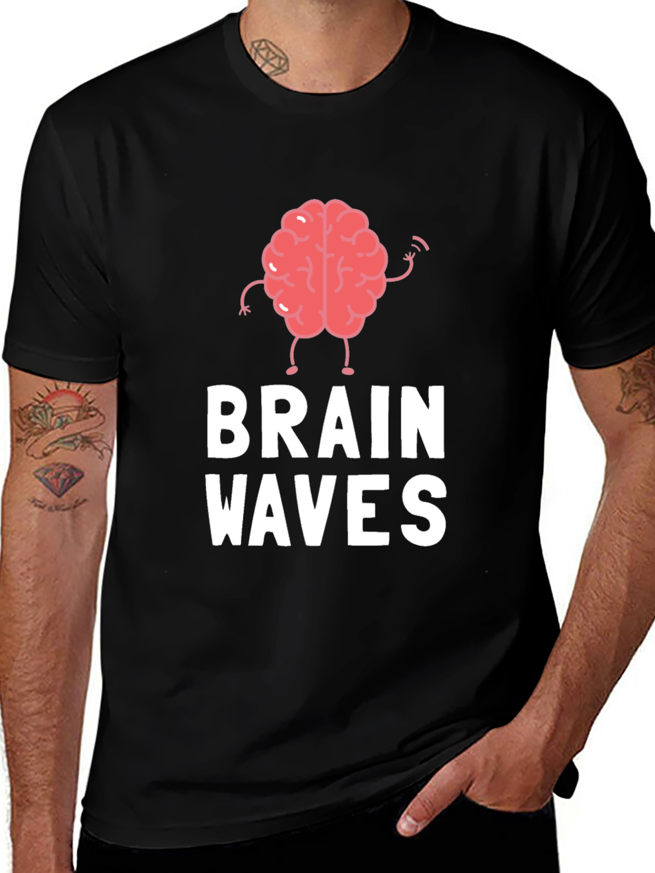 Variant 30 of Brain Waves Graphic Tee - Funny T-Shirt