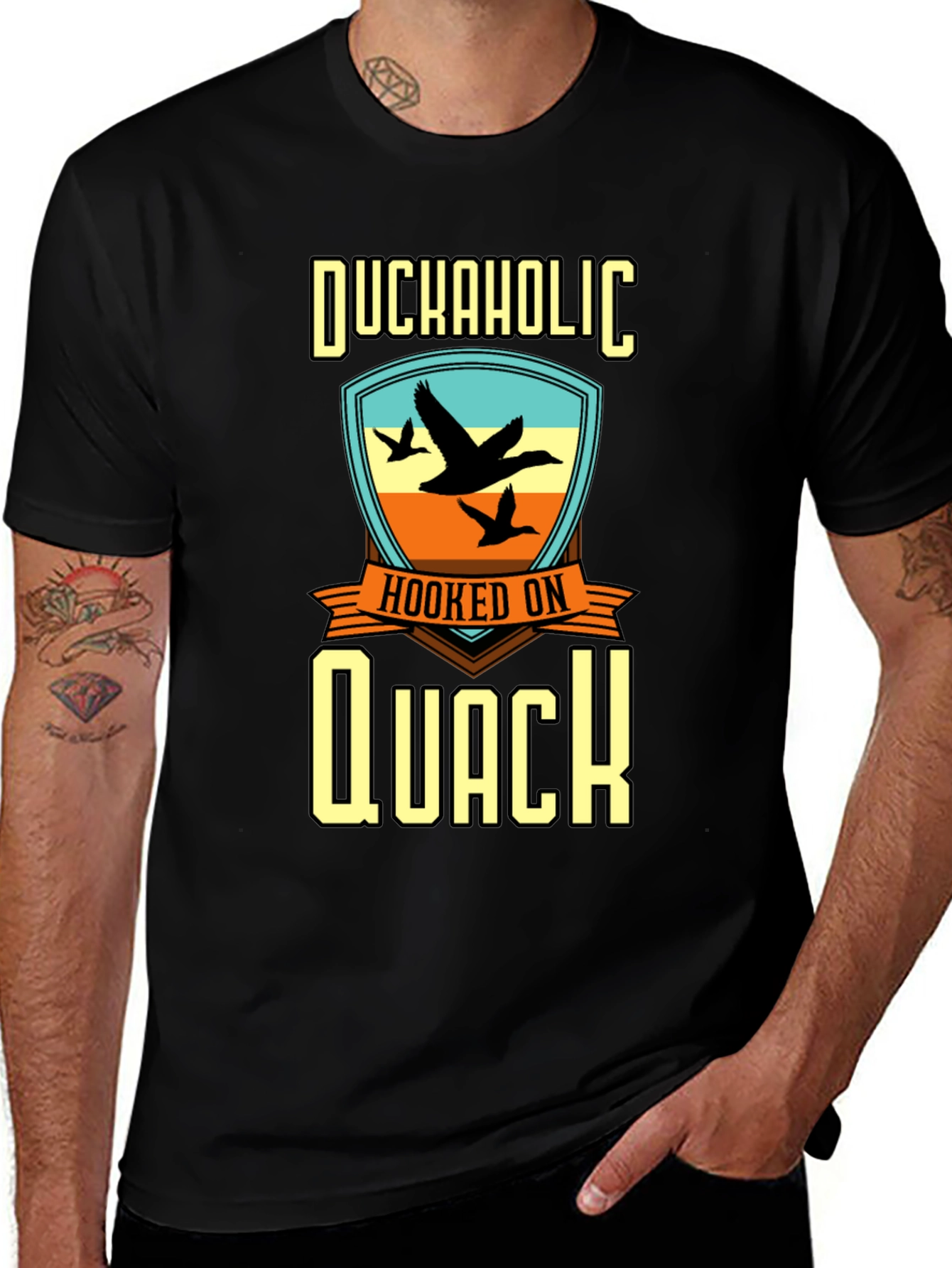 Variant 17 of Duckaholic Hooked on Quack Graphic T-Shirt