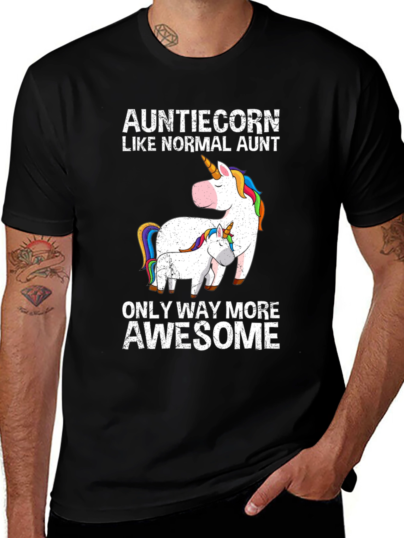 Variant 26 of Auntiecorn Funny Aunt Unicorn T-Shirt