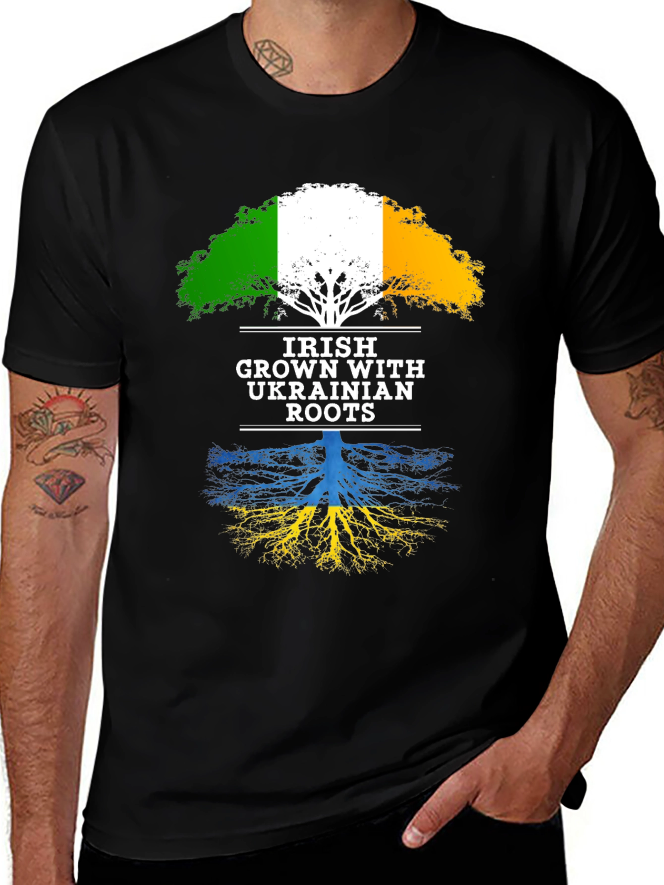 Irish Grown with Ukrainian Roots T-Shirt
