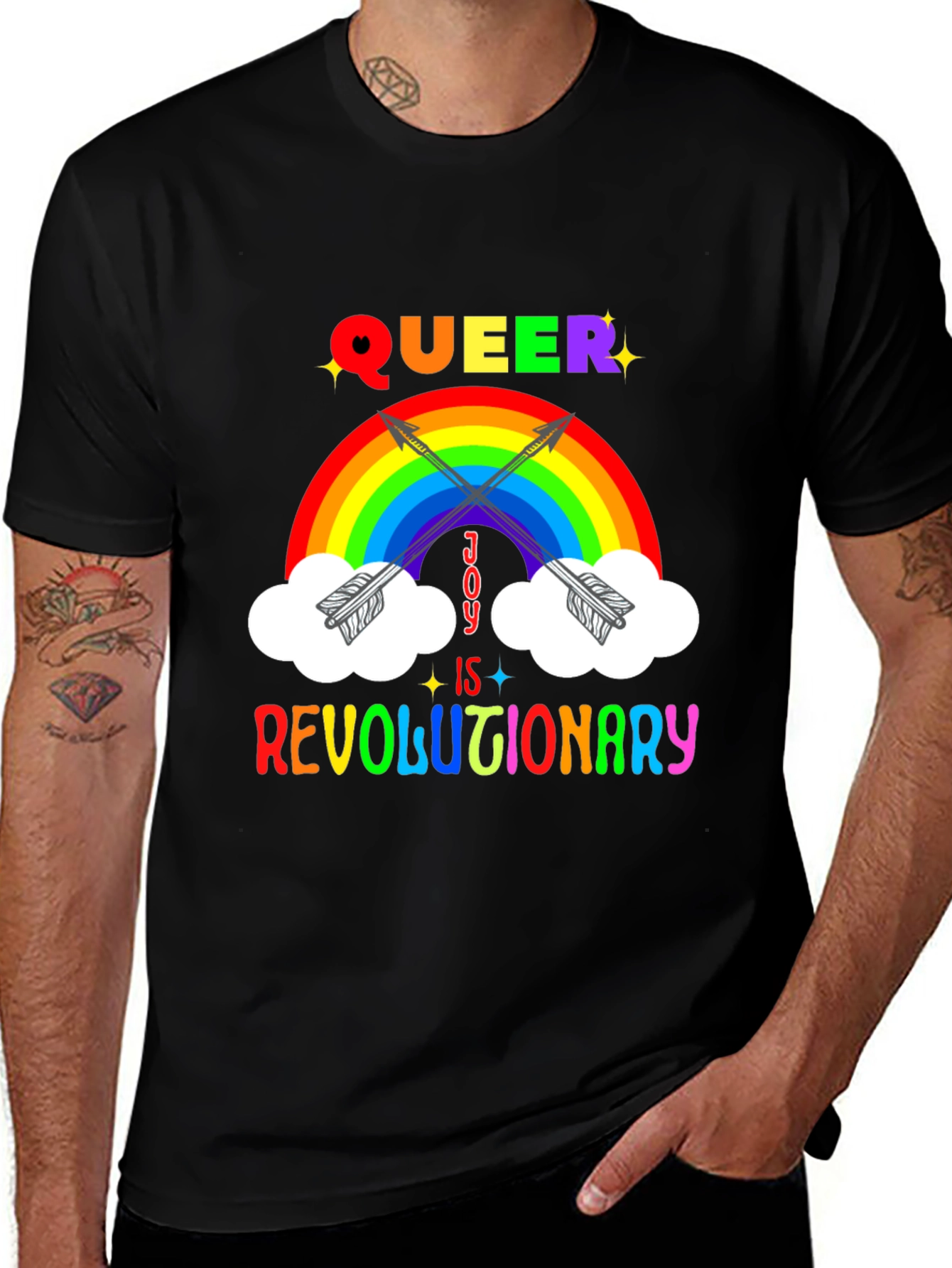 Queer Joy T-Shirt - Revolutionary Rainbow Tee