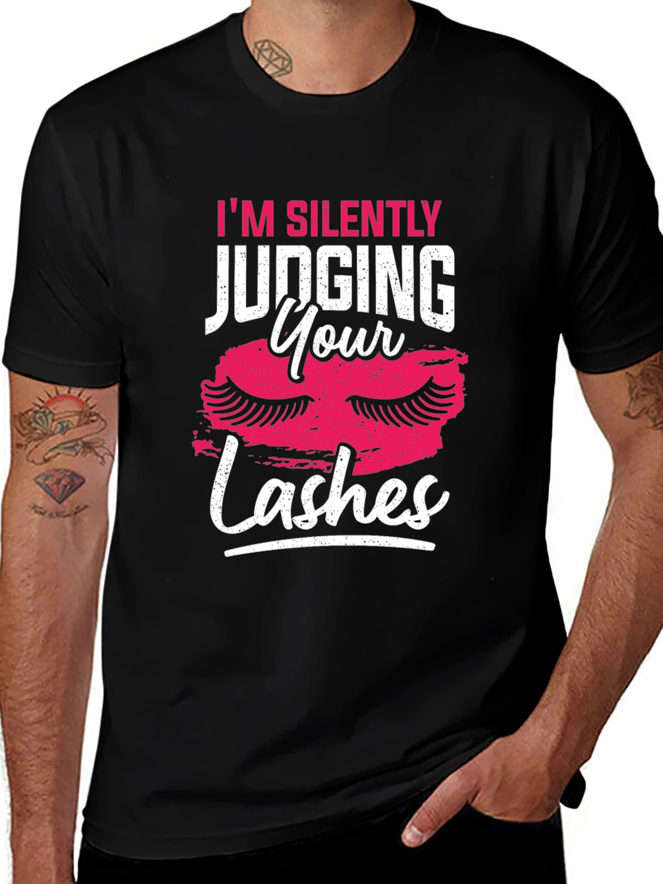 Variant 6 of I'm Silently Judging Your Lashes Graphic T-Shirt
