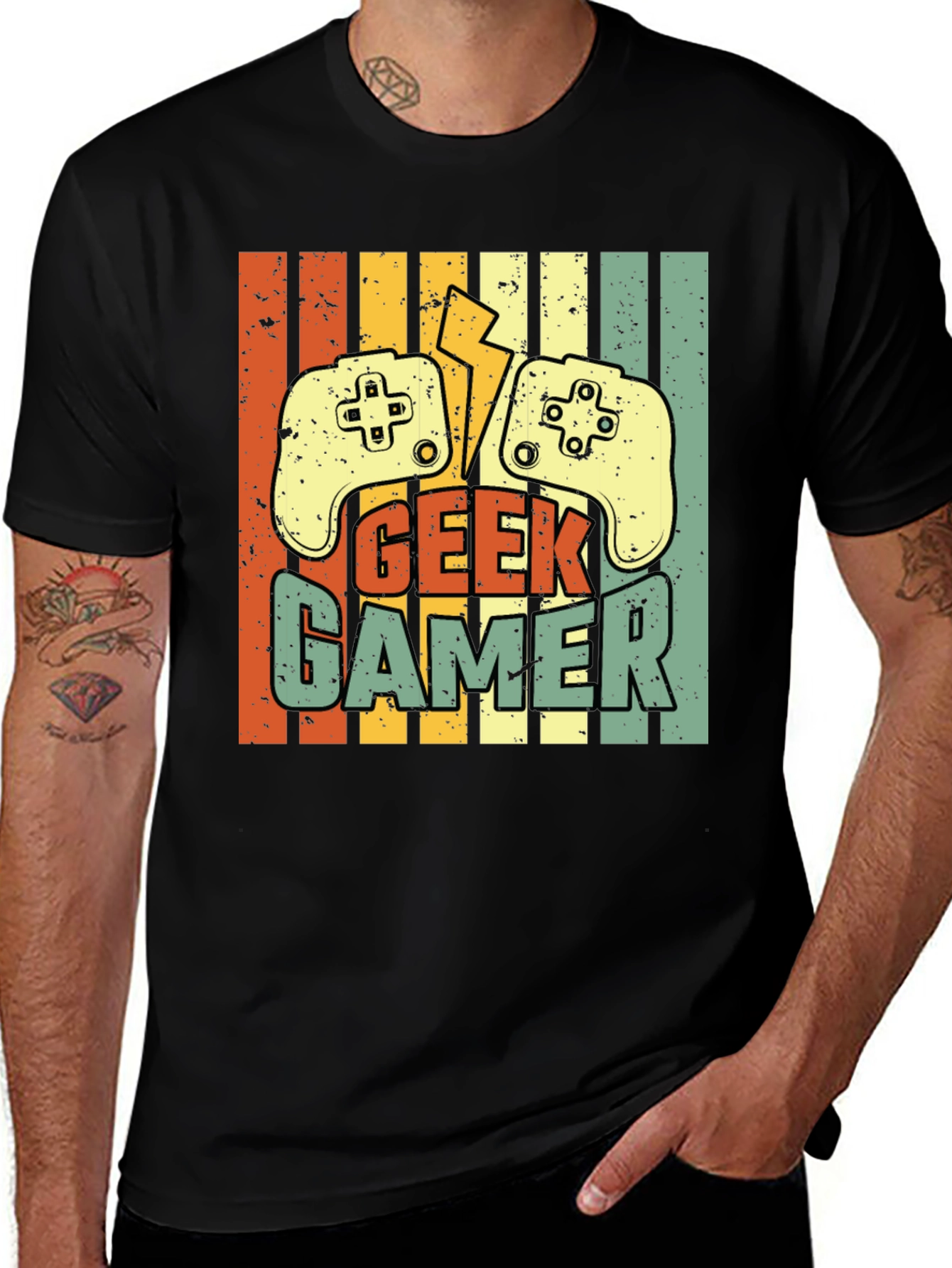 Variant 24 of Geek Gamer Retro Graphic T-Shirt