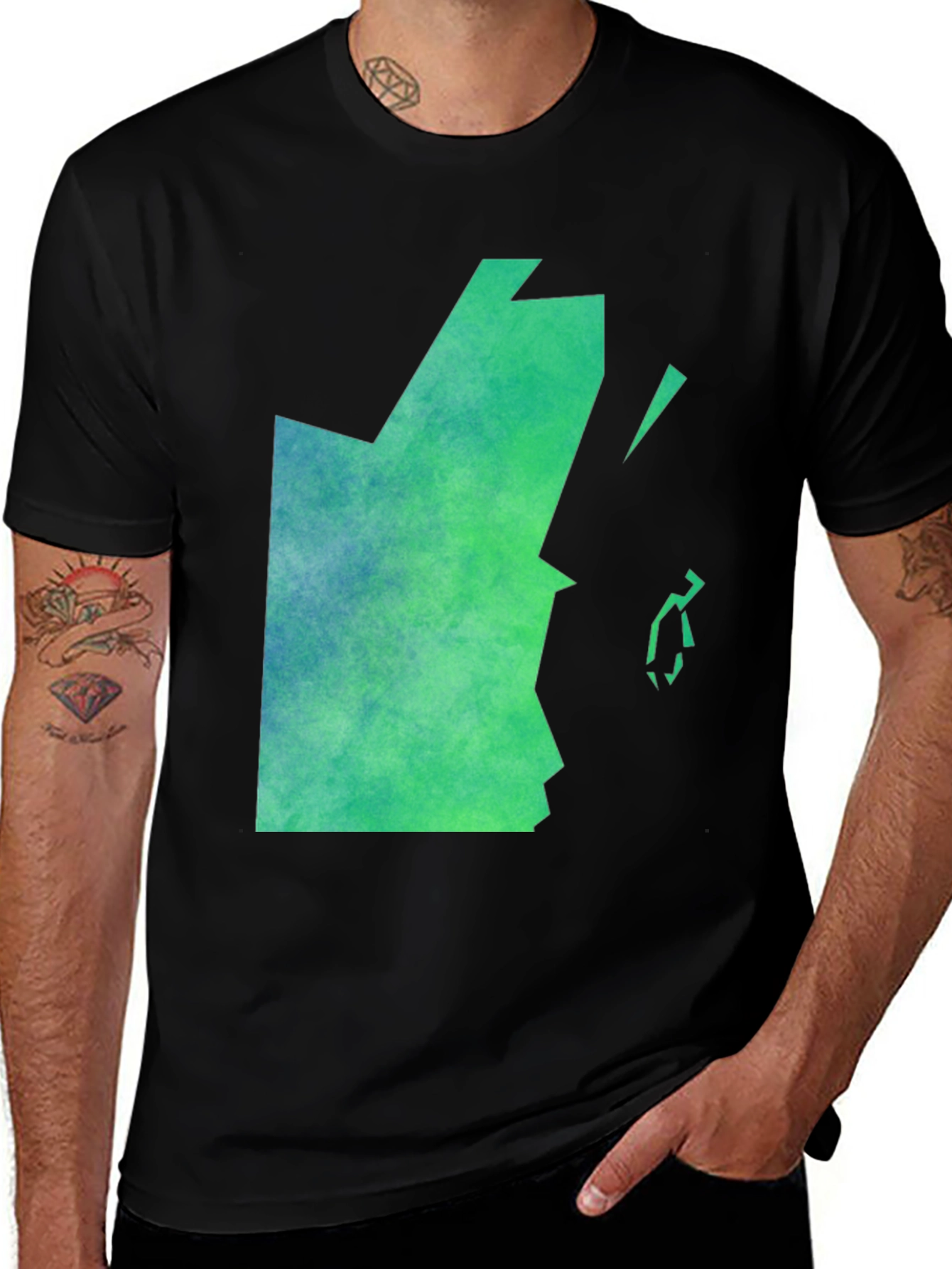 Belize Watercolor Graphic Tee - Black
