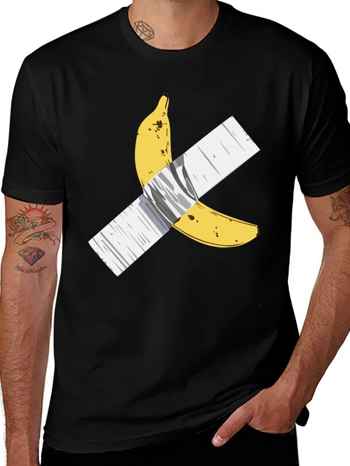 Variant 8 of Banana Duct Tape Graphic Tee - Cool & Unique Design