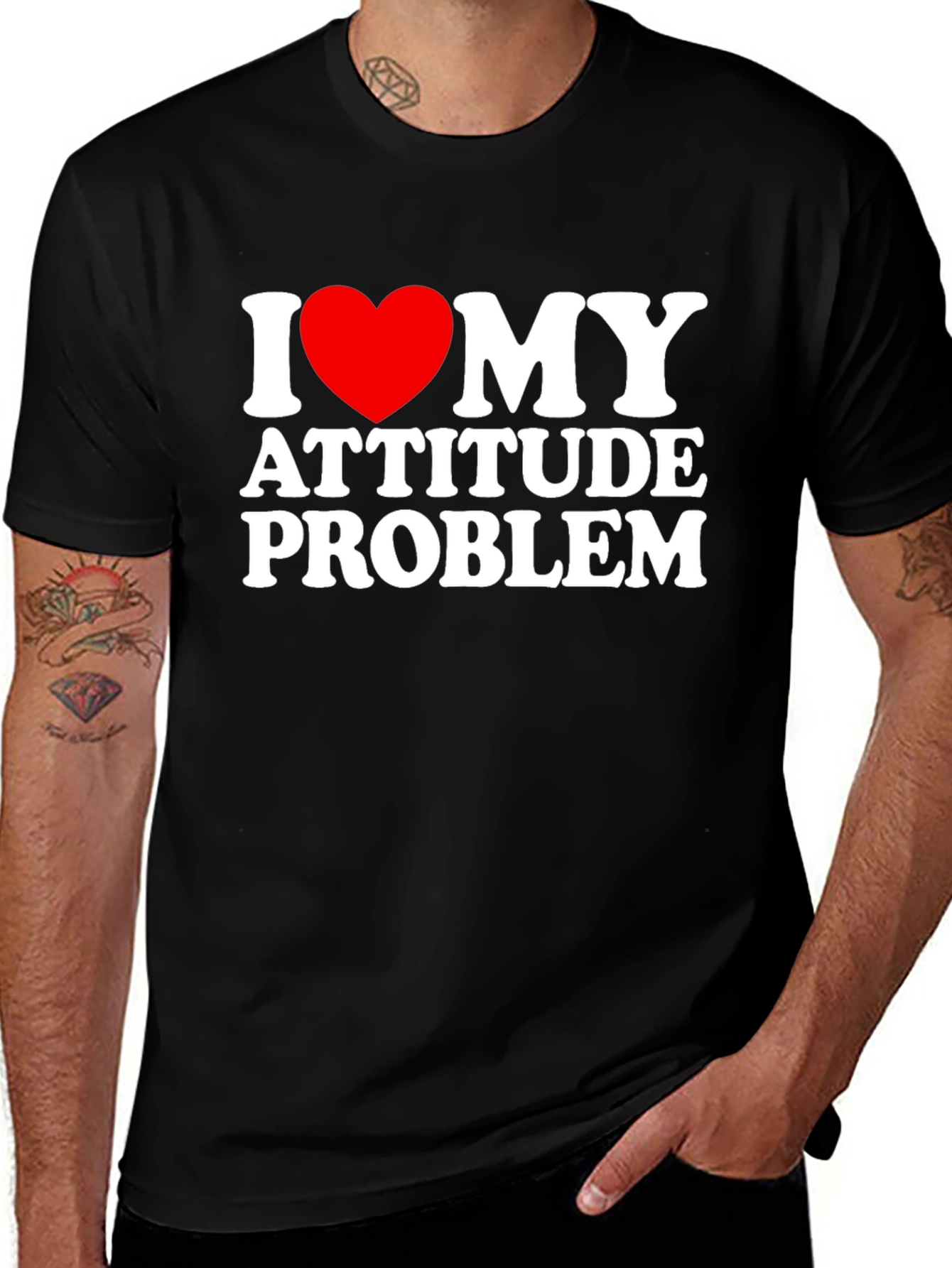 Variant 20 of I Love My Attitude Problem T-Shirt