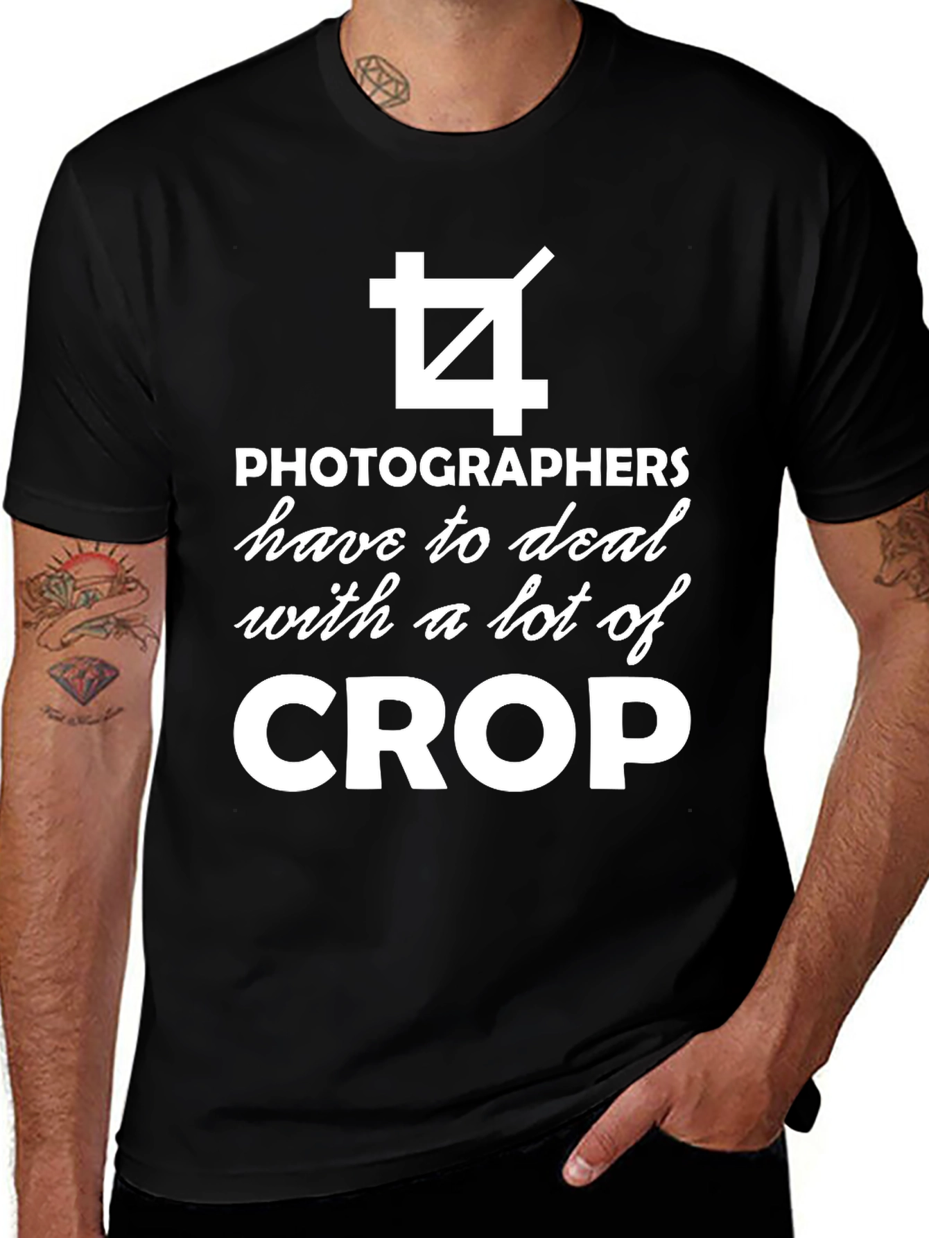 Variant 5 of Photographer Crop T-Shirt Funny Photography Tee