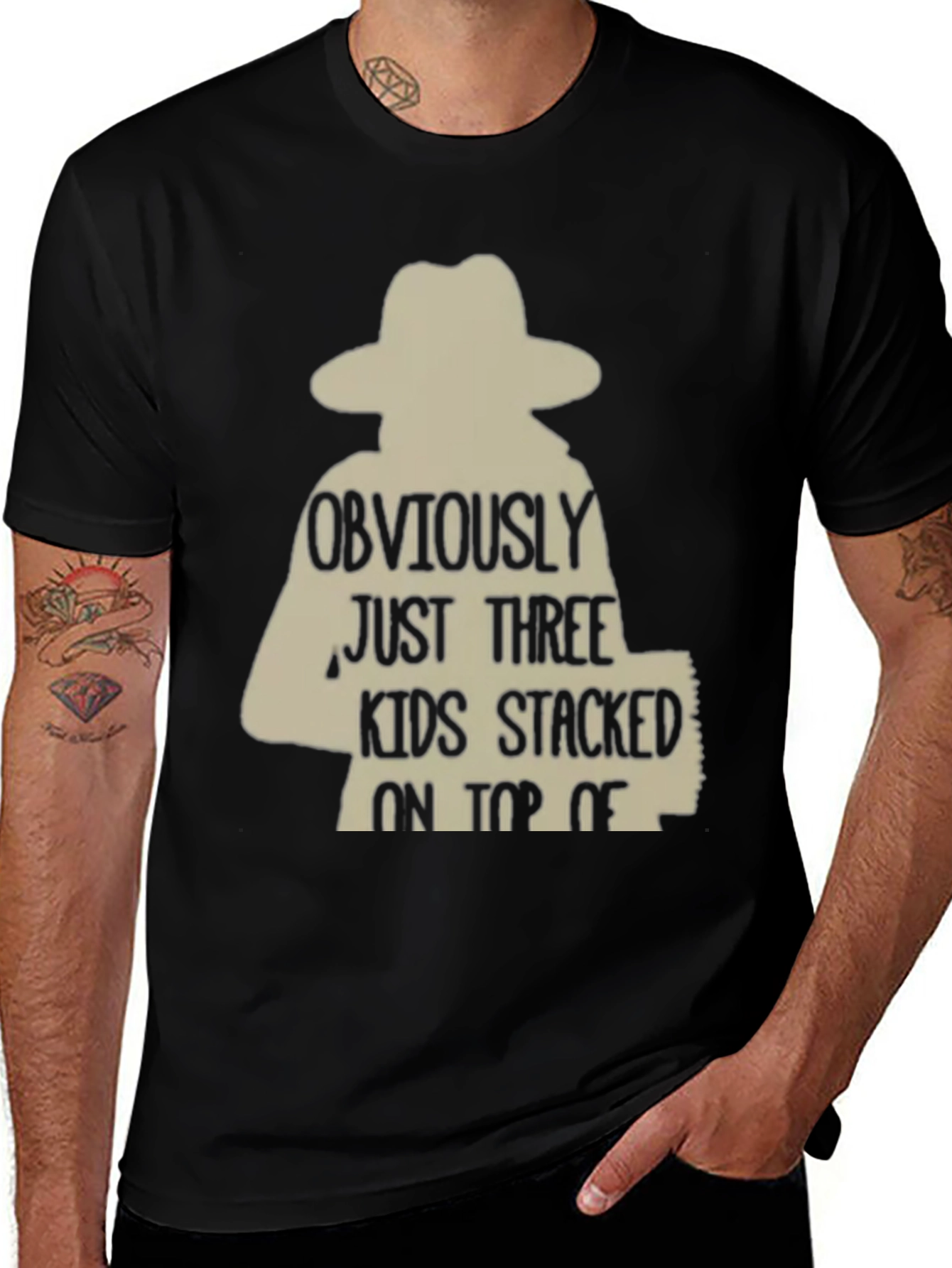 Variant 5 of Obviously Three Kids T-Shirt