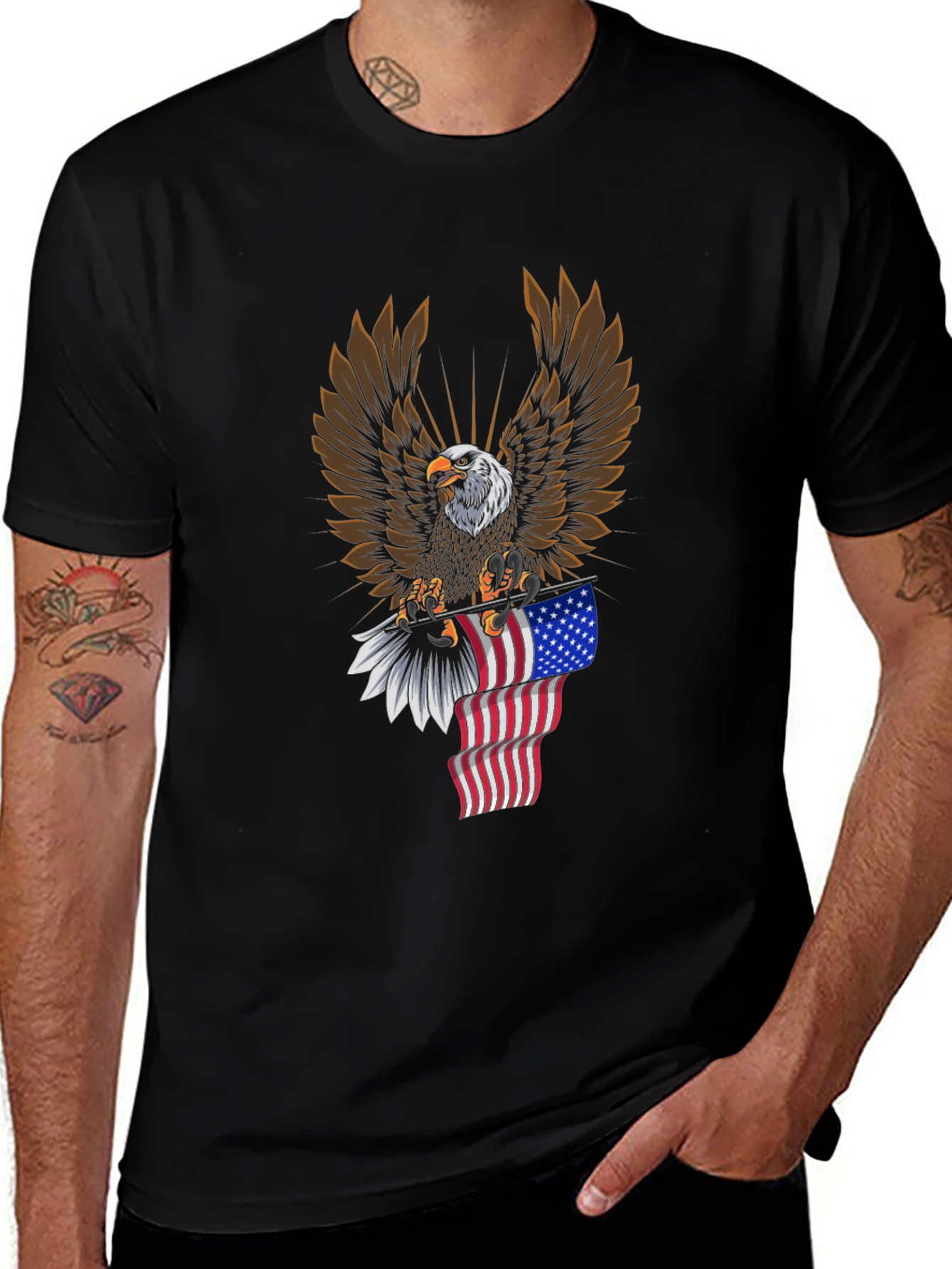 Variant 10 of American Eagle Graphic Tee - Patriotic Style