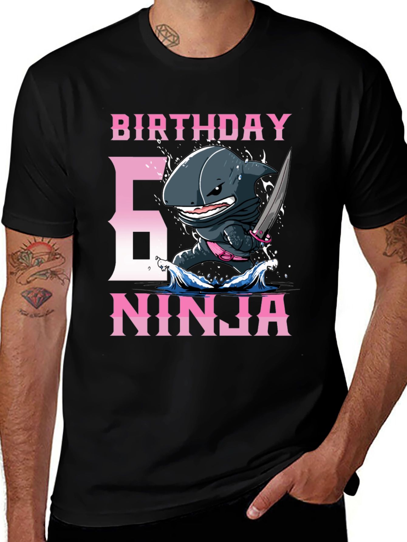 Birthday Ninja Shark T-Shirt