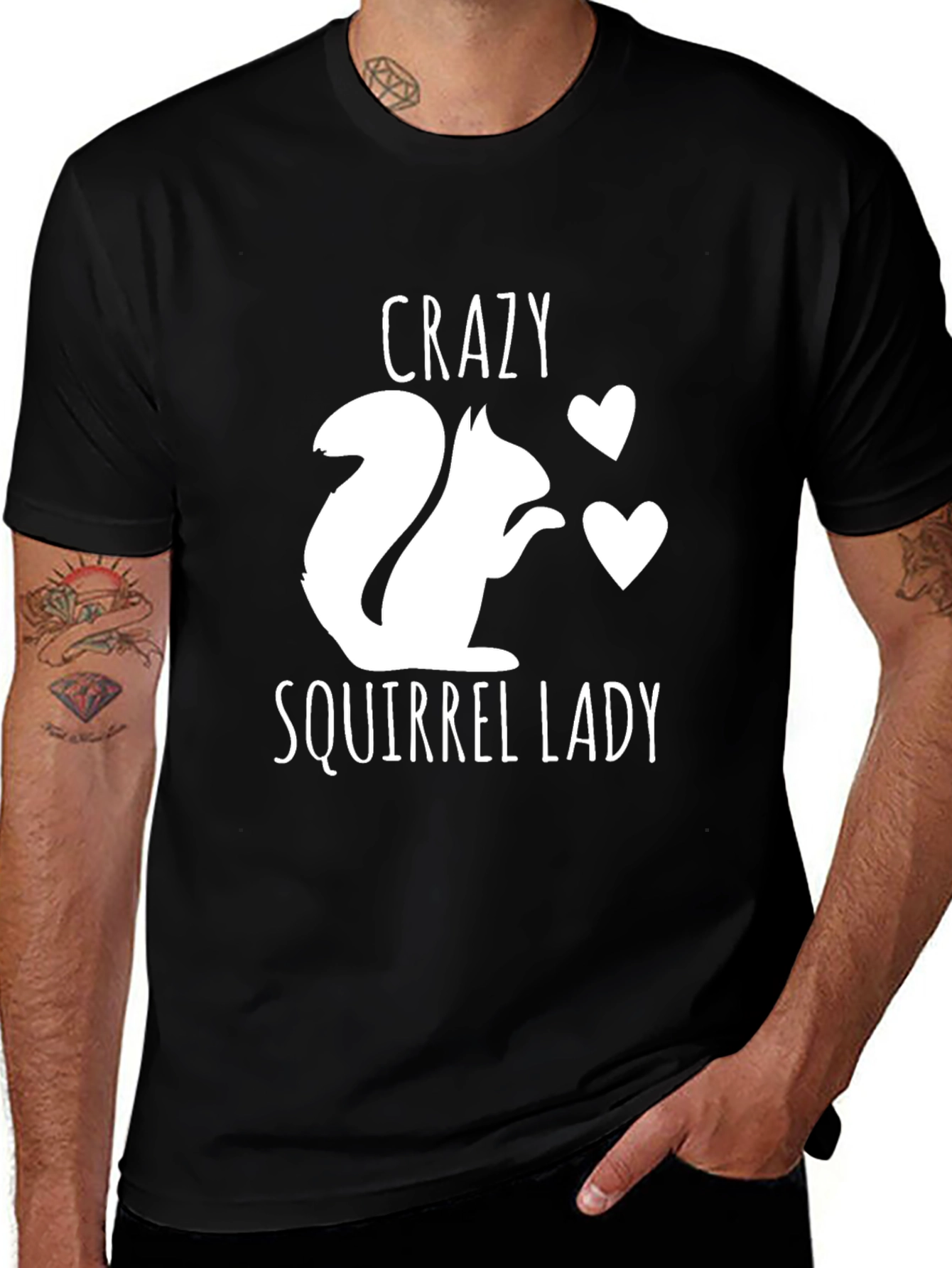 Variant 29 of Crazy Squirrel Lady T-Shirt - Cute Animal Lover Tee