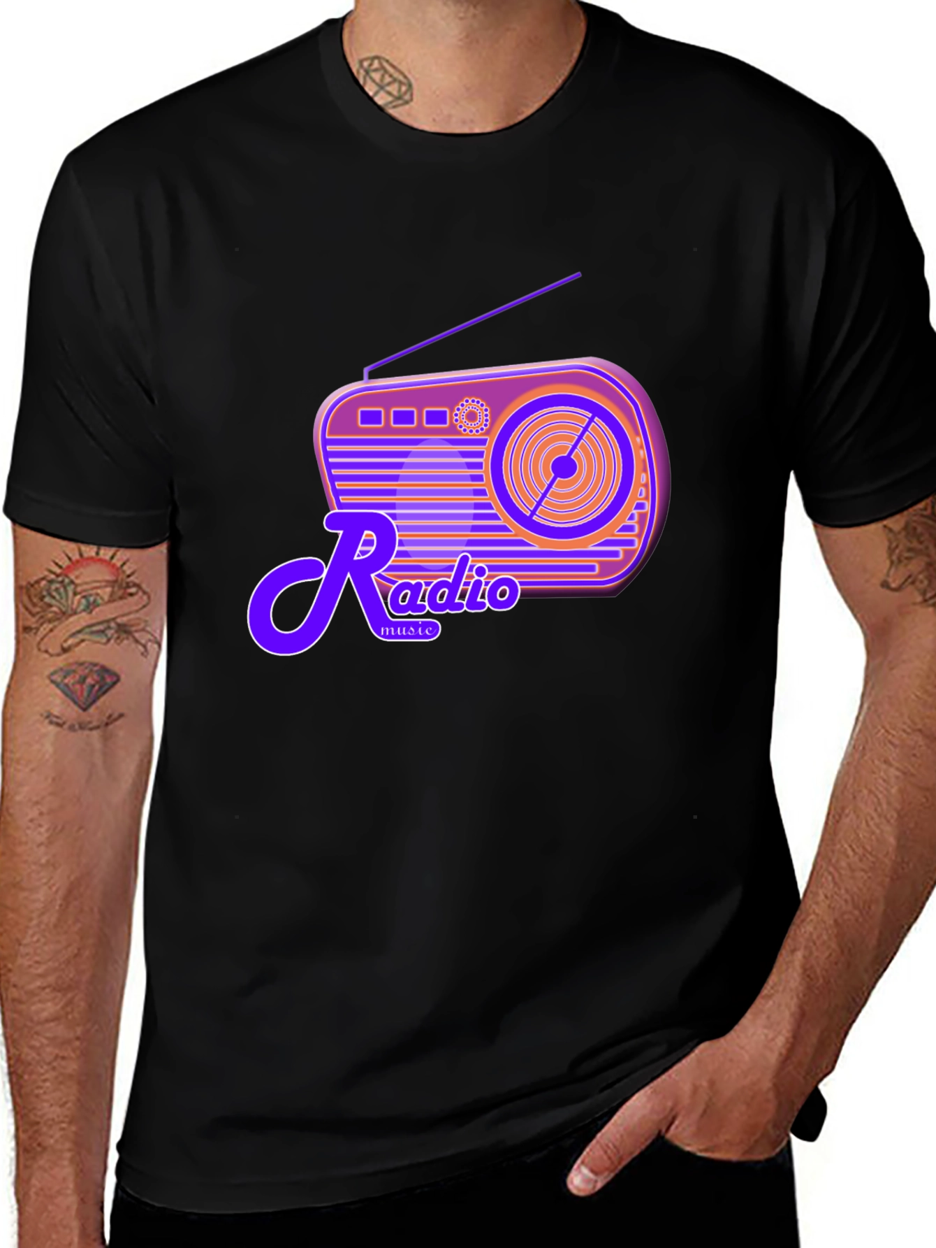 Variant 21 of Retro Radio Music T-Shirt - Vintage Style Graphic Tee