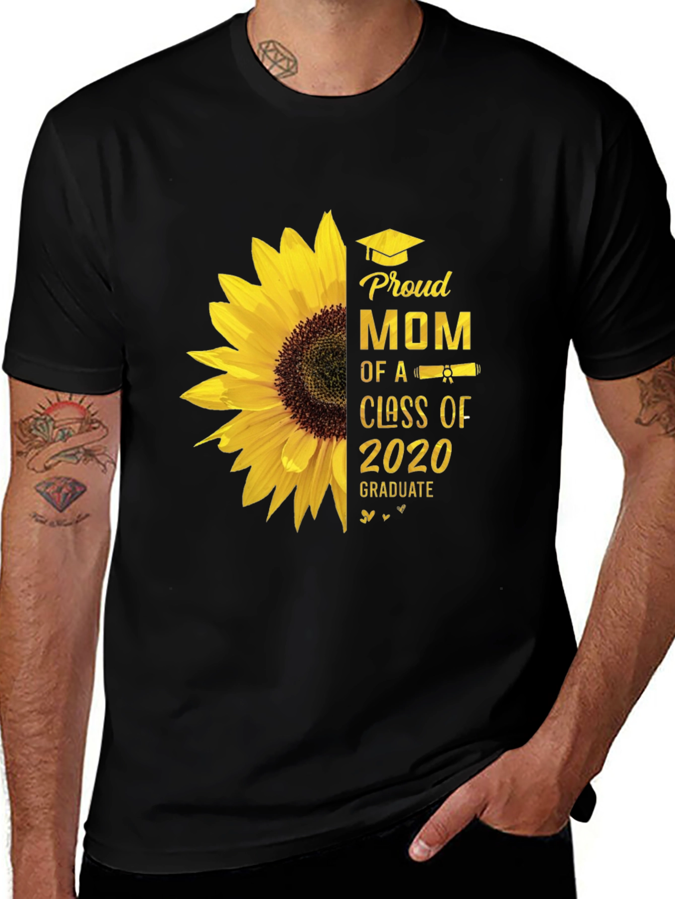 Variant 25 of Proud Mom Class of 2020 Sunflower T-Shirt