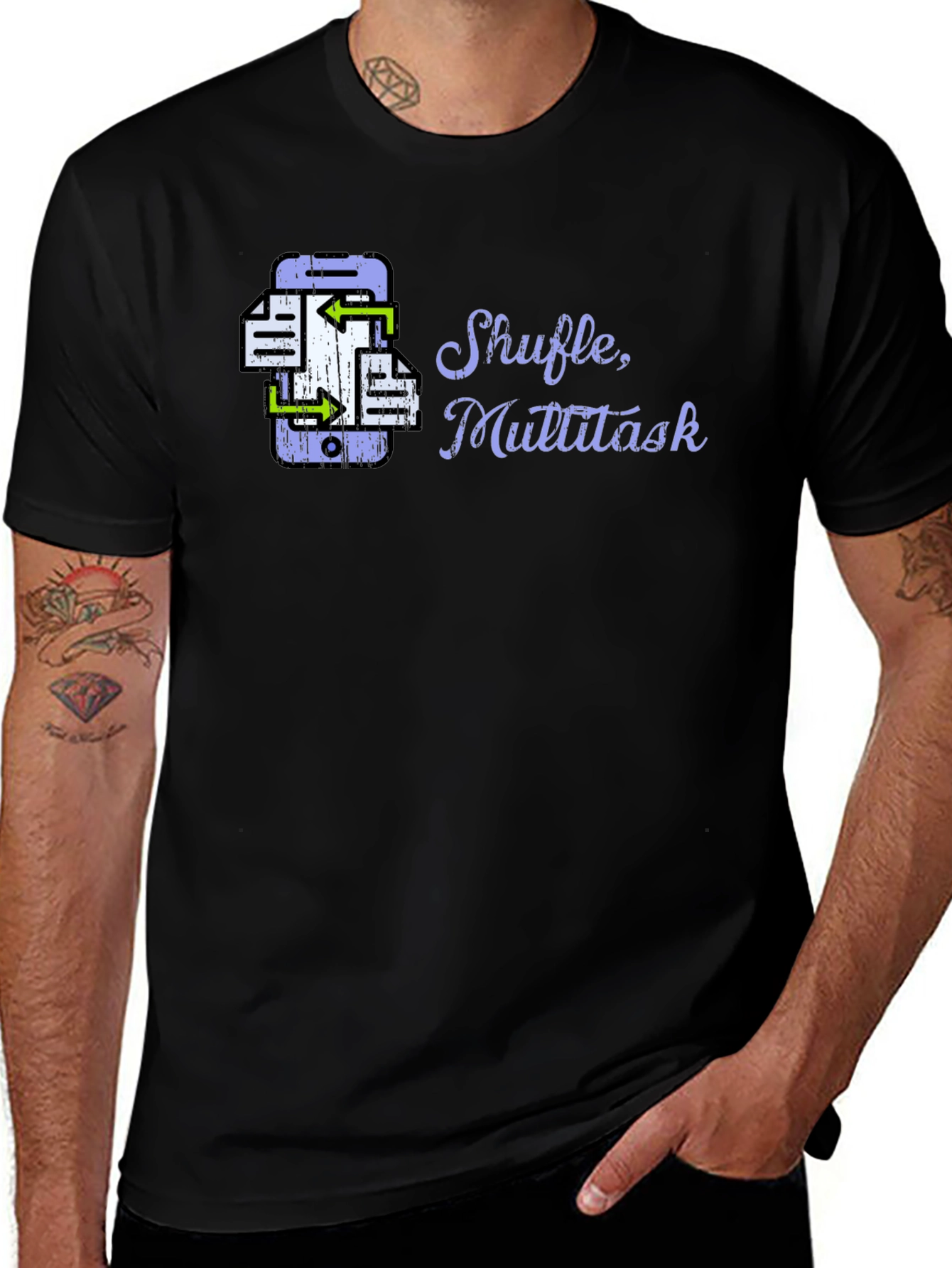 Variant 13 of Shuffle Multitask Graphic Tee
