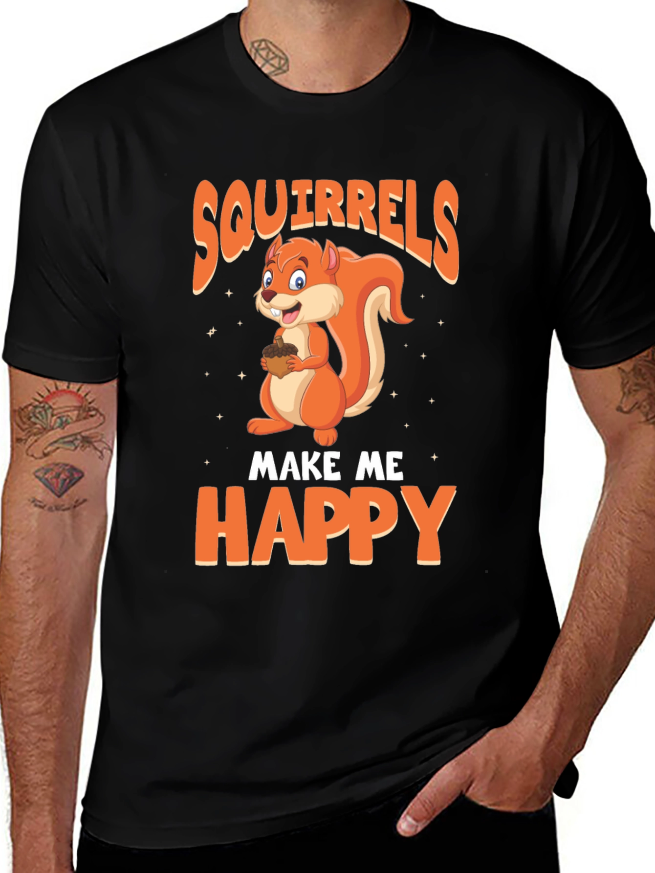 Variant 30 of Squirrels Make Me Happy T-Shirt