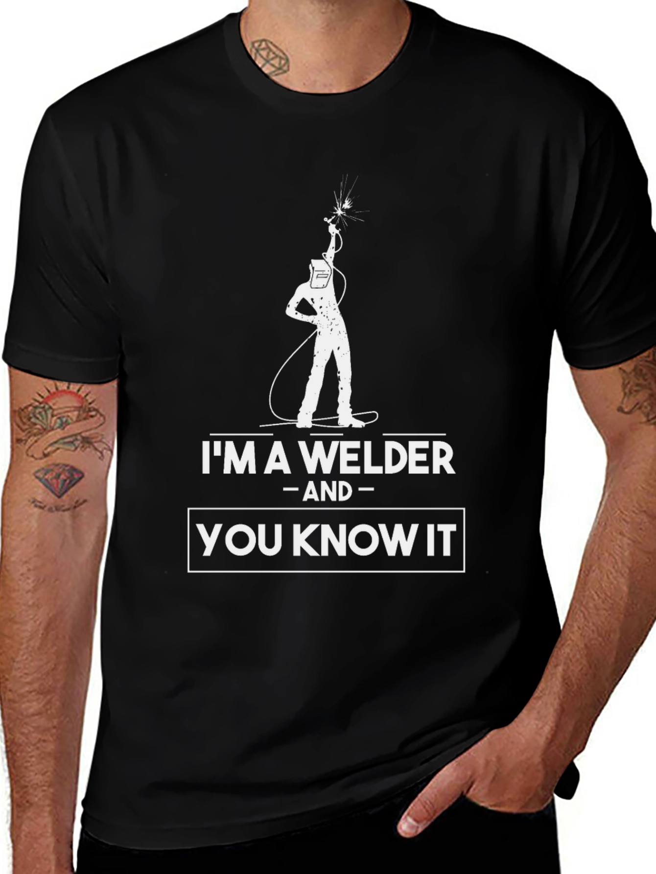 I'm a Welder Graphic Tee Shirt - Black