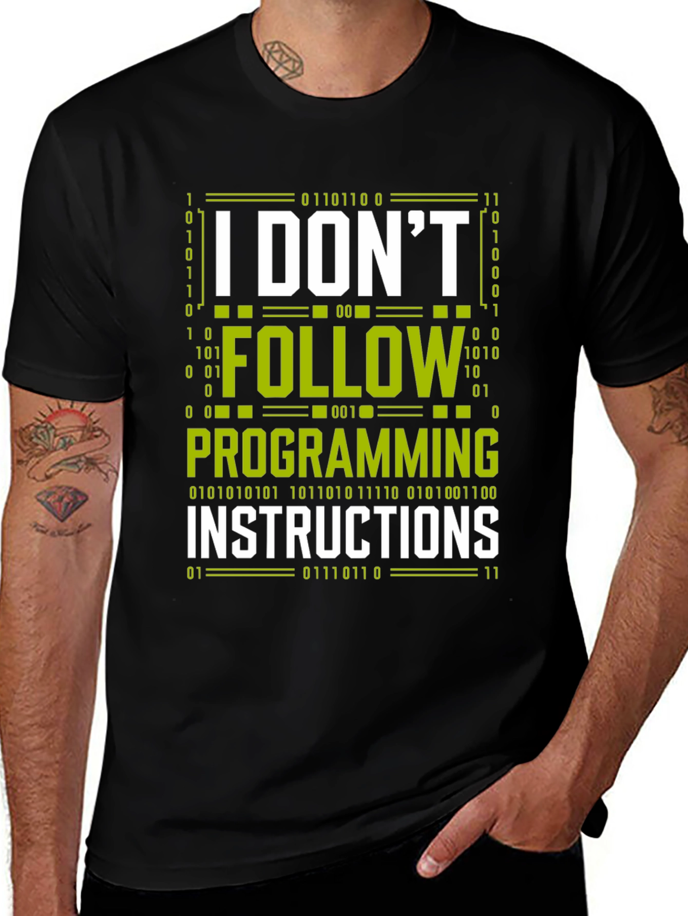 Variant 22 of I Don't Follow Programming Instructions T-Shirt