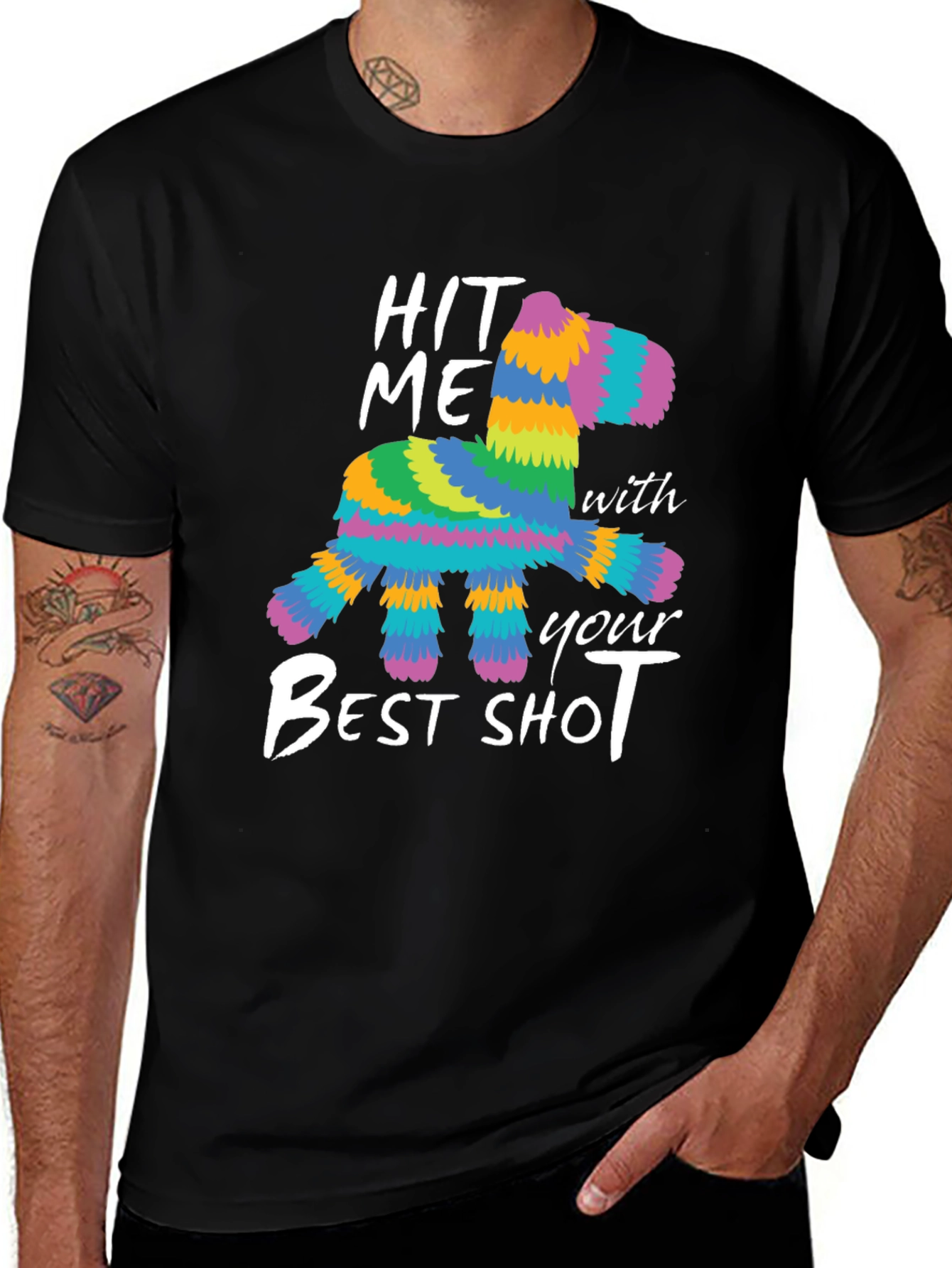 Variant 20 of Hit Me With Your Best Shot Piñata T-Shirt