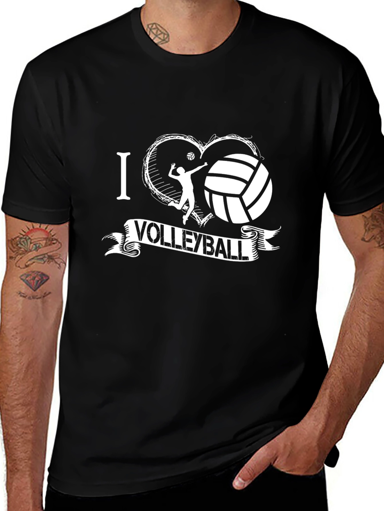 Variant 29 of I Love Volleyball T-Shirt - Sports Fan Apparel