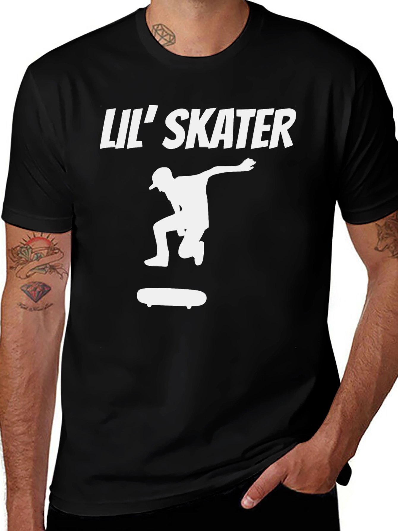 Variant 14 of Lil' Skater Graphic Tee - Cool Skateboard T-Shirt