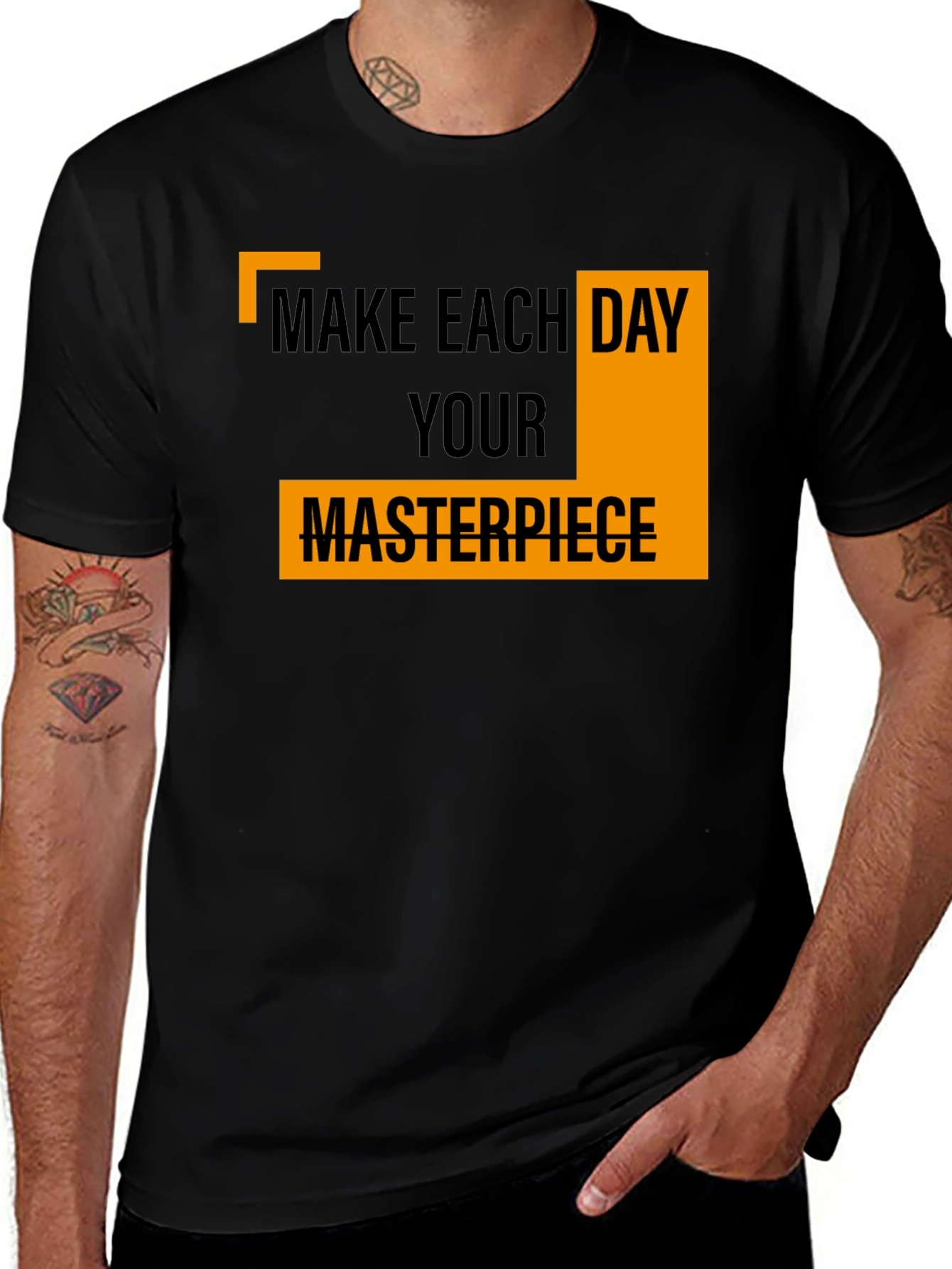 Inspirational Graphic Tee: "Masterpiece" Design
