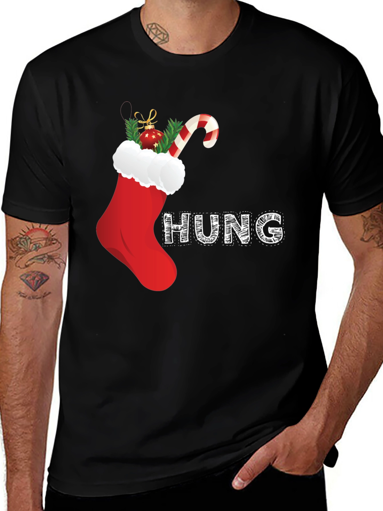 Festive Christmas Stocking T-Shirt