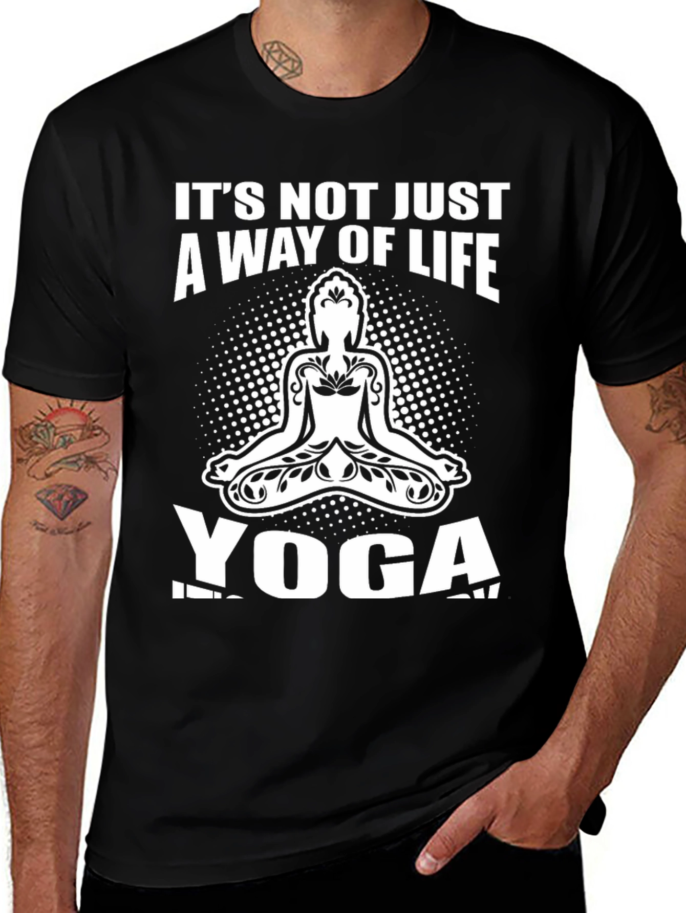 Variant 6 of Yoga Way of Life Black Graphic T-Shirt