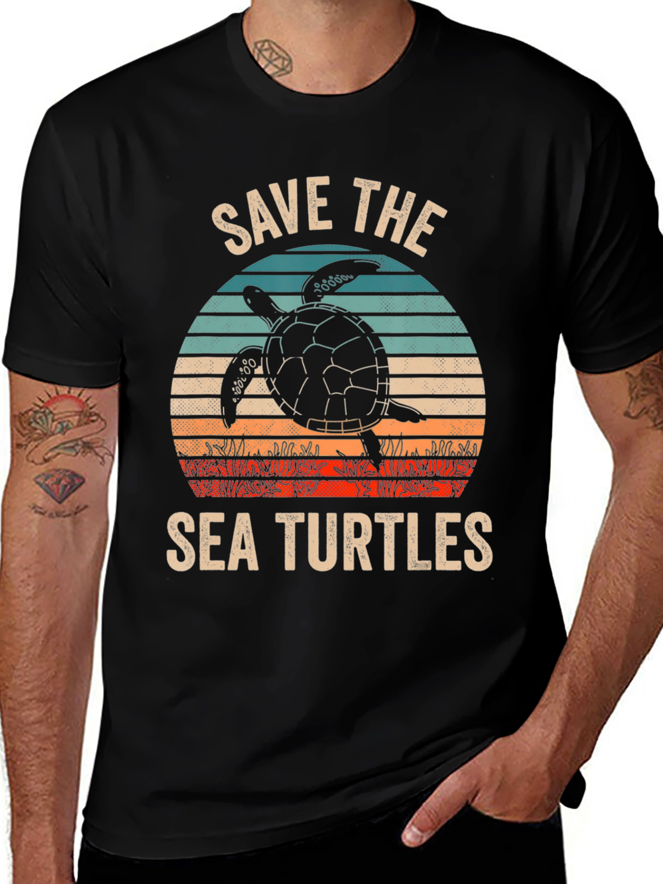 Variant 16 of Save The Sea Turtles Graphic T-Shirt