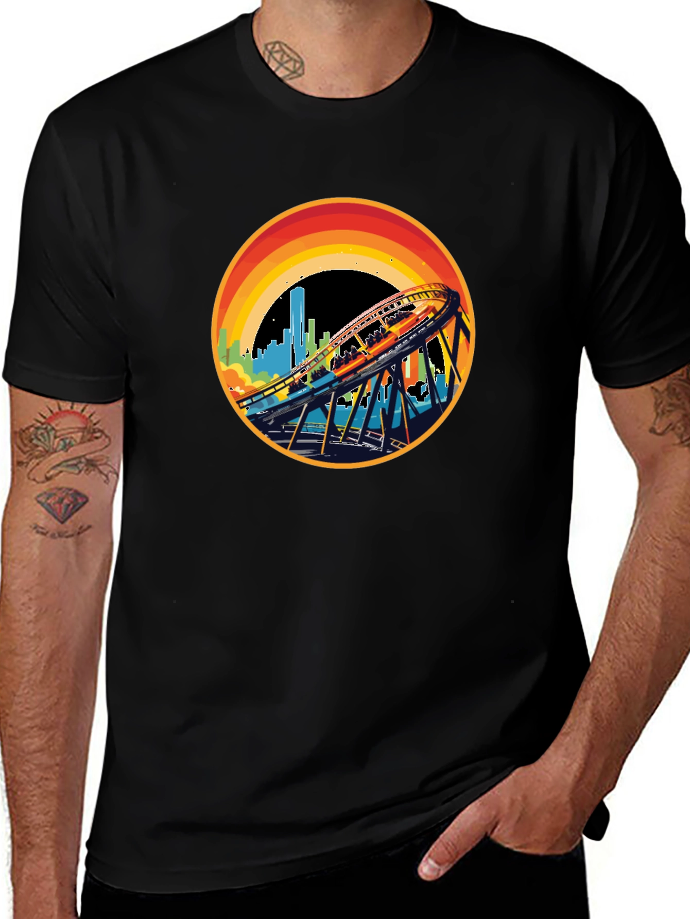 Variant 12 of Retro Rollercoaster T-Shirt - Urban Adventure