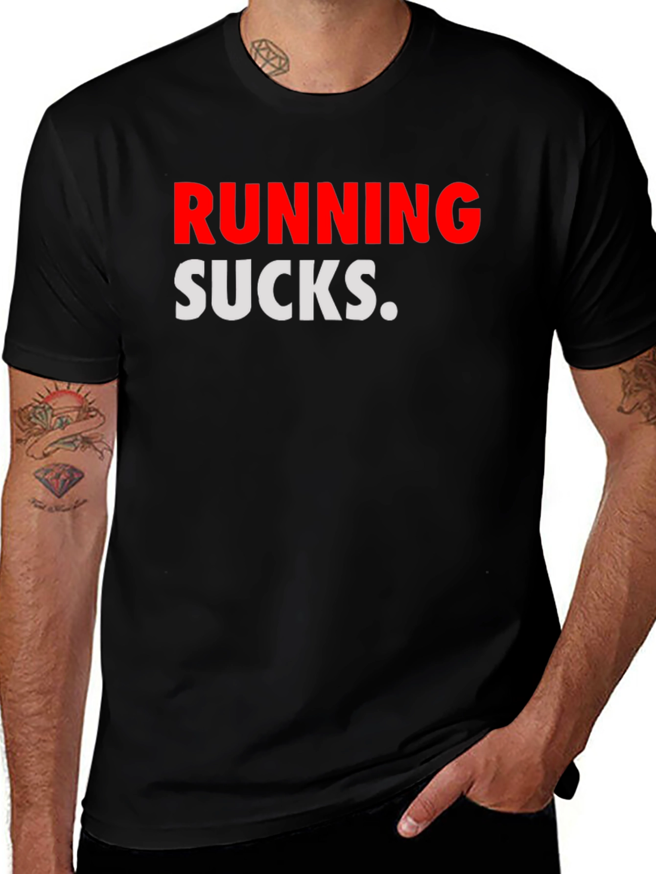 Variant 22 of Running Sucks Graphic Tee