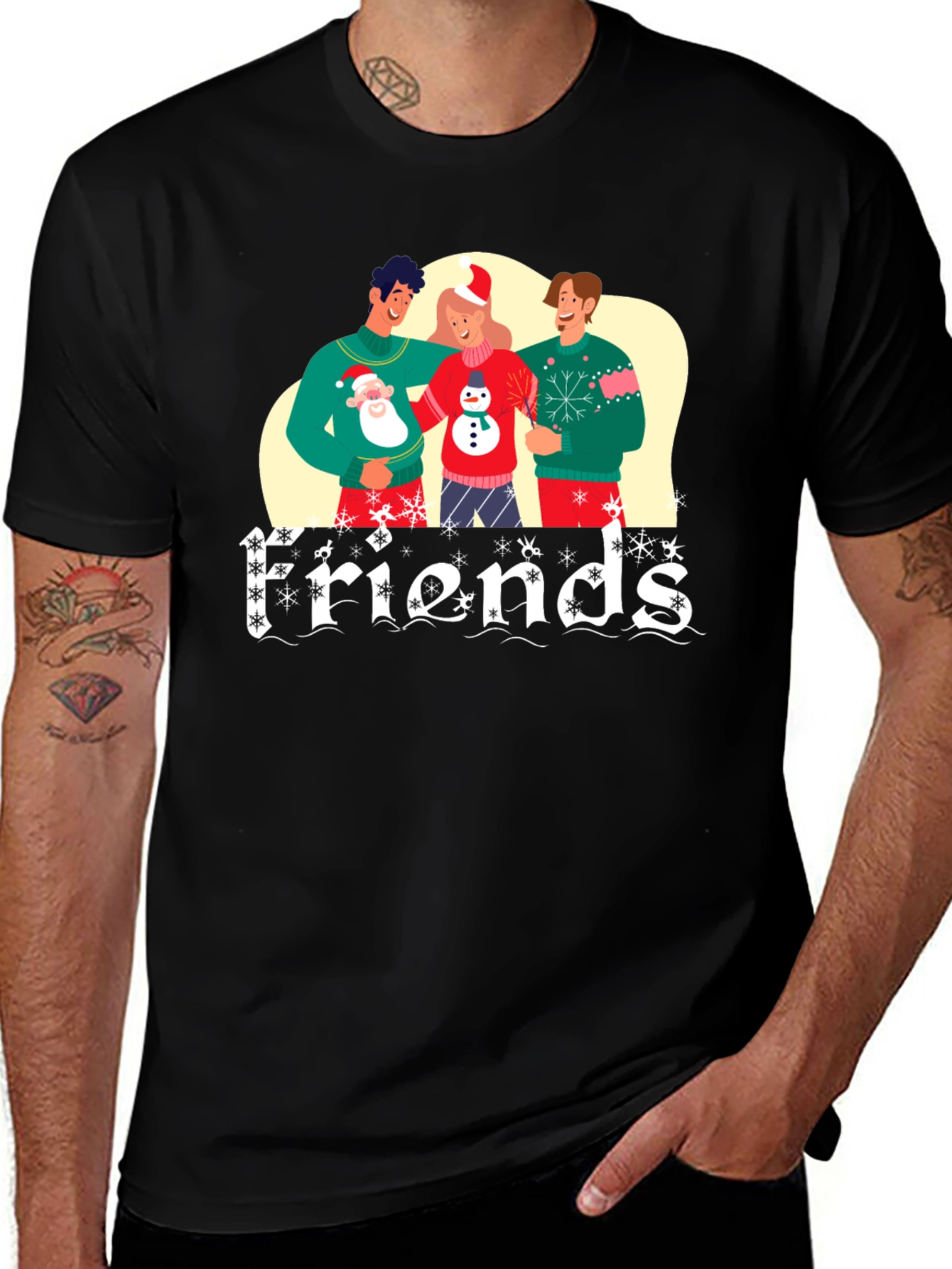 Festive Friends Christmas Graphic Tee