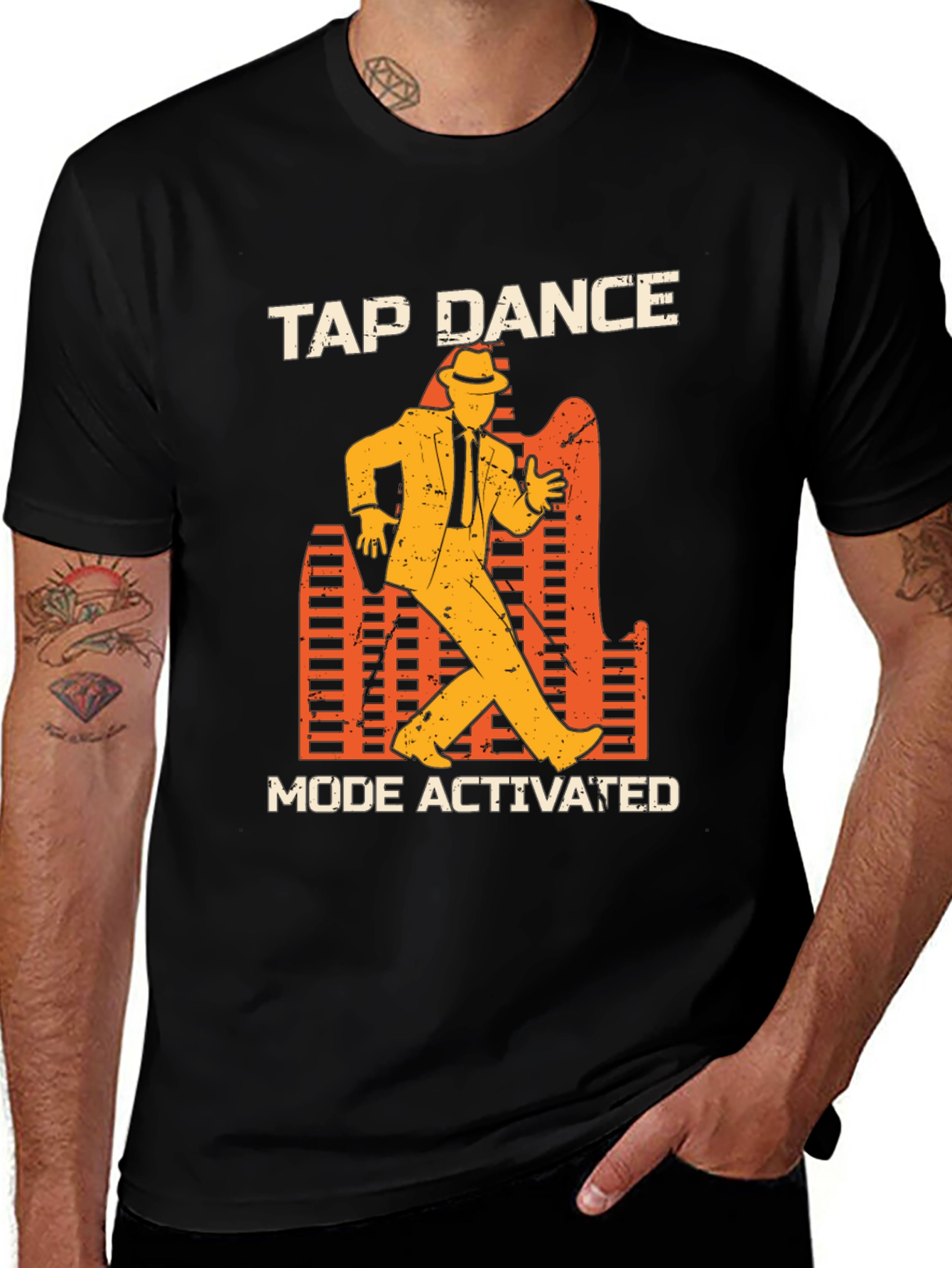 Variant 23 of Tap Dance Mode Activated Graphic Tee