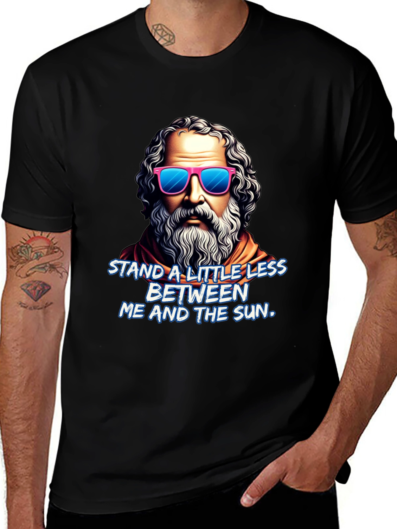Variant 13 of Philosopher T-Shirt: Stand A Little Less Between Me and The Sun