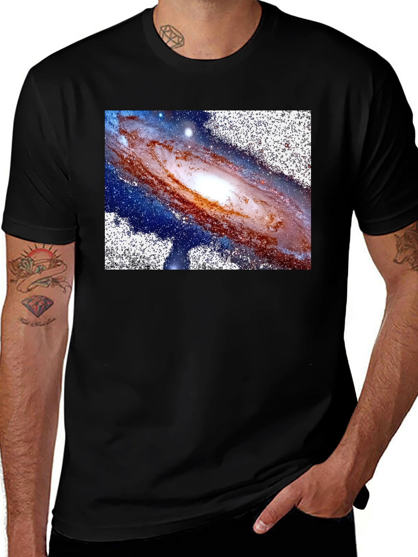 Variant 2 of Galaxy Graphic Tee - Black Unisex T-Shirt