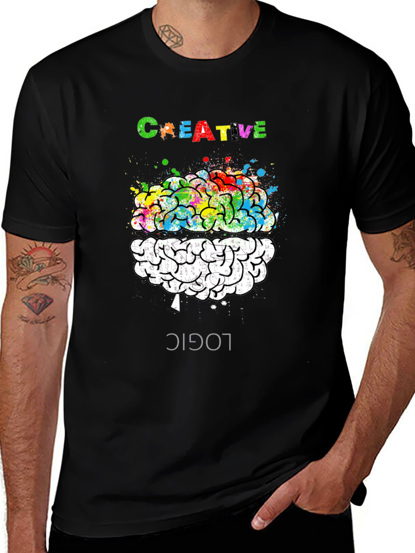 Variant 24 of Creative Logic Brain T-Shirt