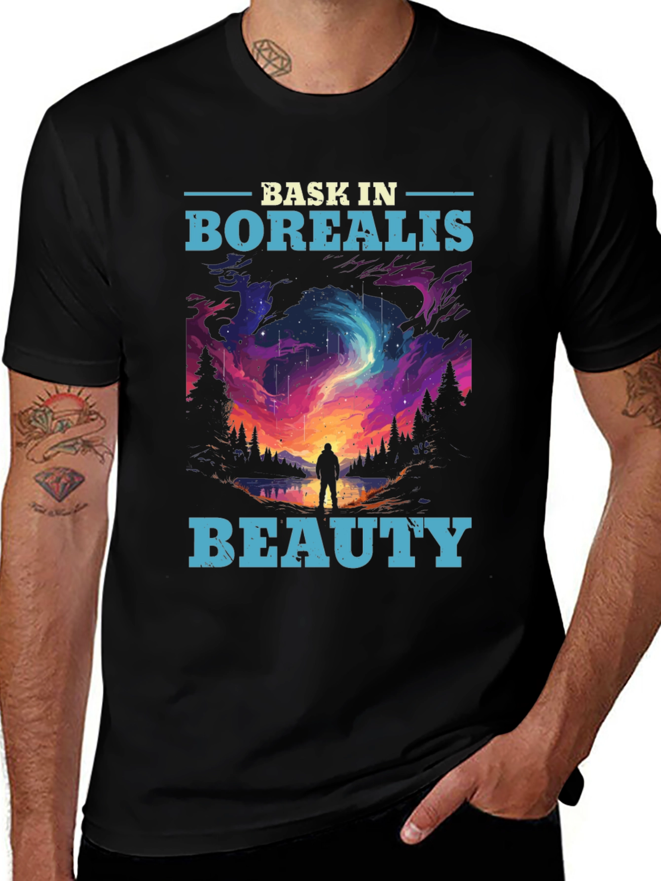 Variant 21 of Bask in Borealis Beauty Graphic T-Shirt